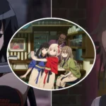 Ảnh ghép các nhân vật anime Akame Ga Kill, Lycoris Recoil và Princess Principal