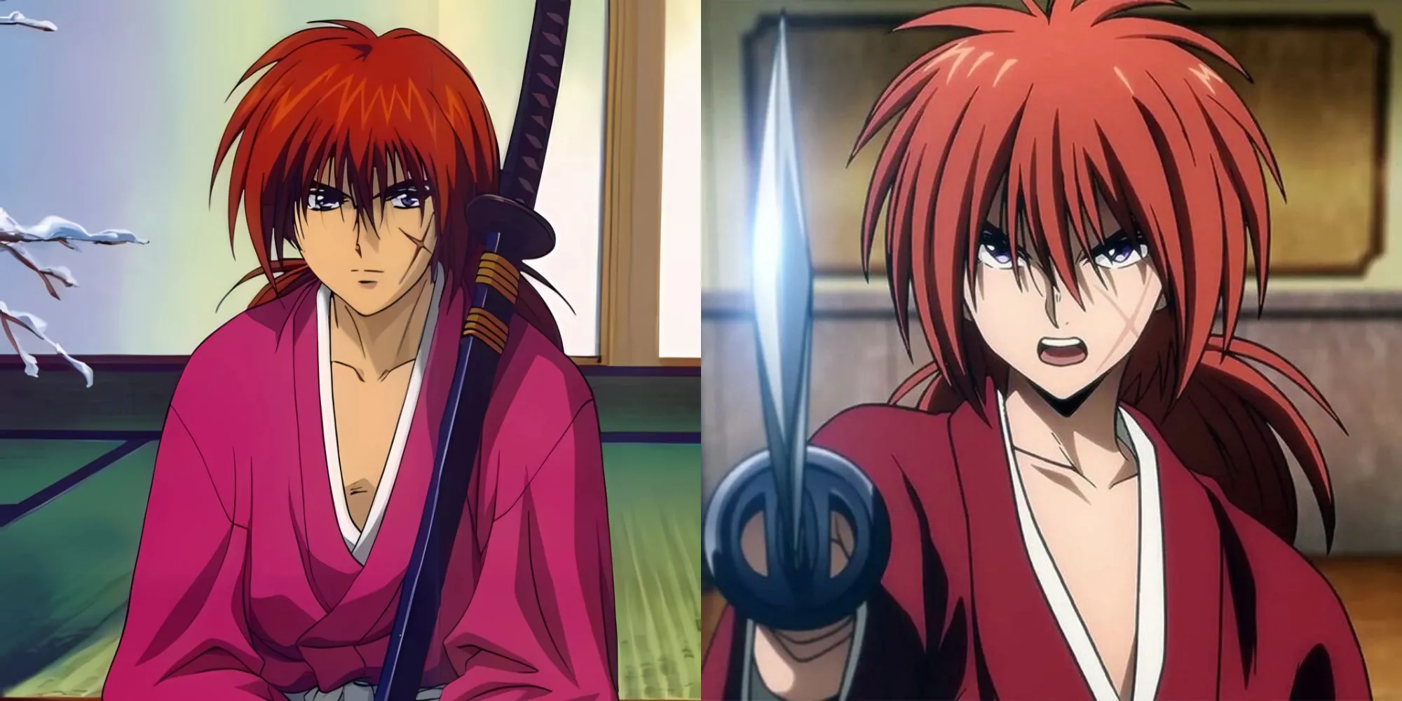 Ảnh nhân vật Hitokiri Battousai (Kenshin Himura sát thủ) trong Rurouni Kenshin: Trust &amp; Betrayal OVA