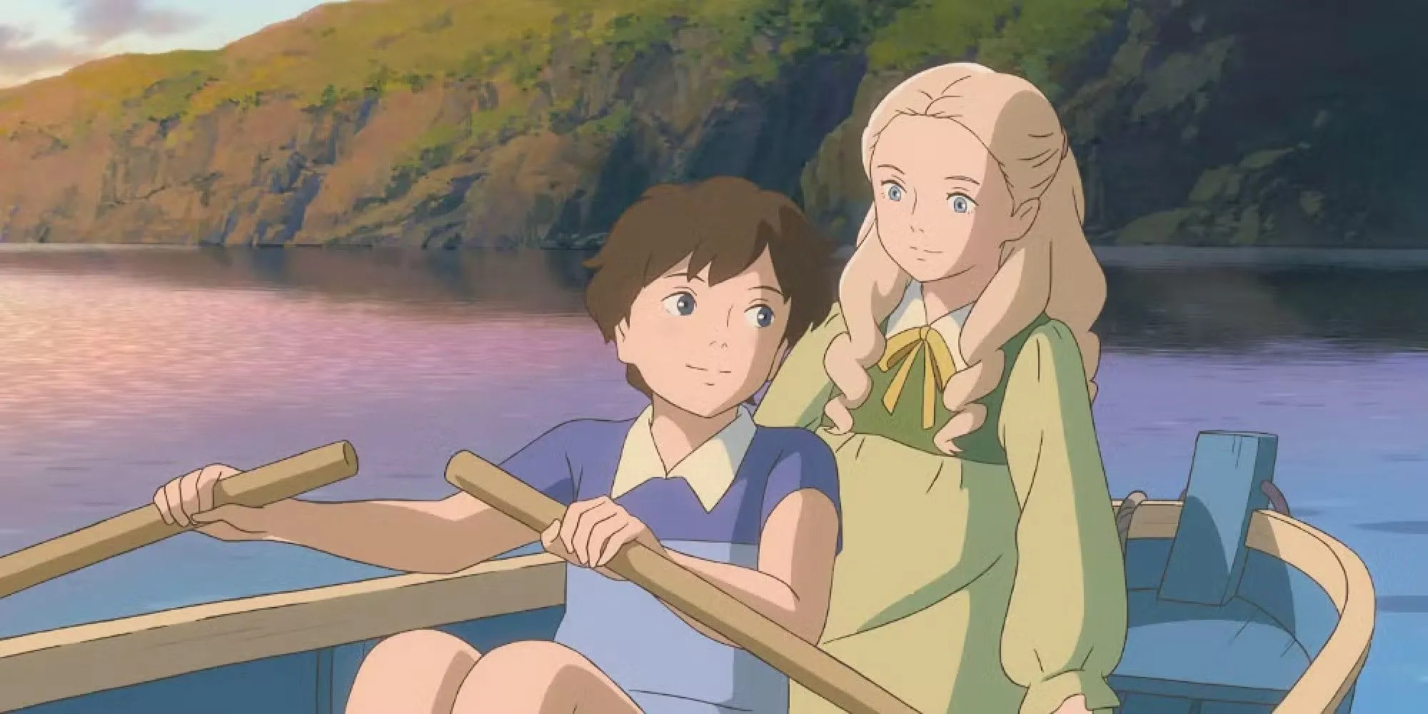 Anna và Marnie trong phim Hồi ức về Marnie của Studio Ghibli