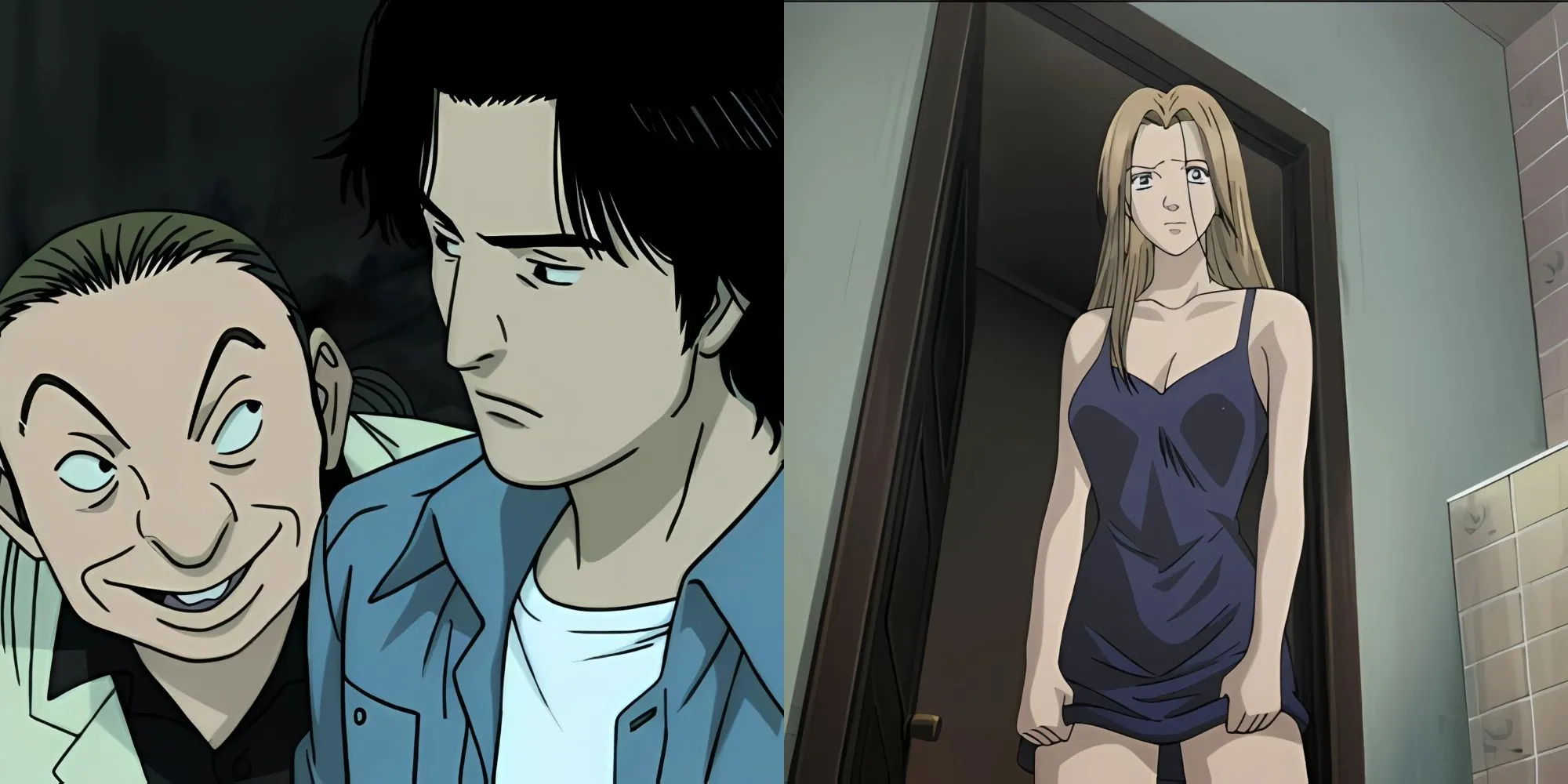 Bác sĩ Kenzou Tenma và Johan Liebert, 'quái vật' mà ông đã cứu, trong series tâm lý Monster.