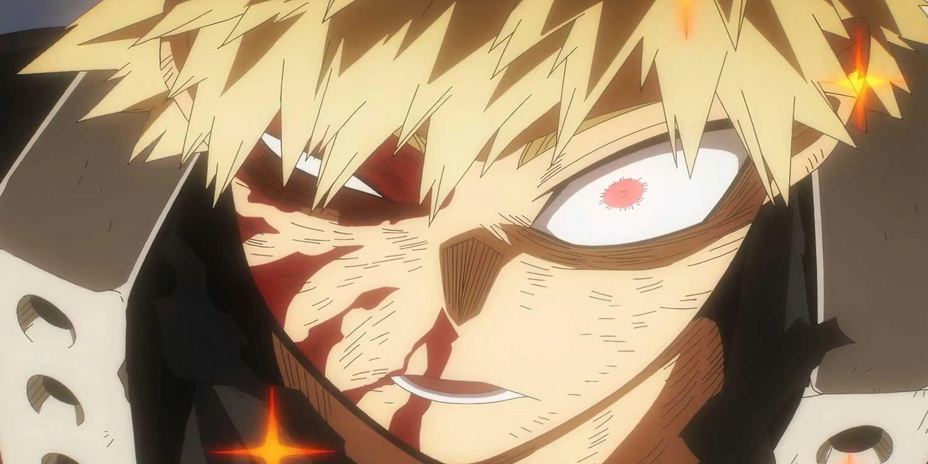Bakugo tung ra một vụ nổ mạnh mẽ với Quirk được thức tỉnh trong My Hero Academia
