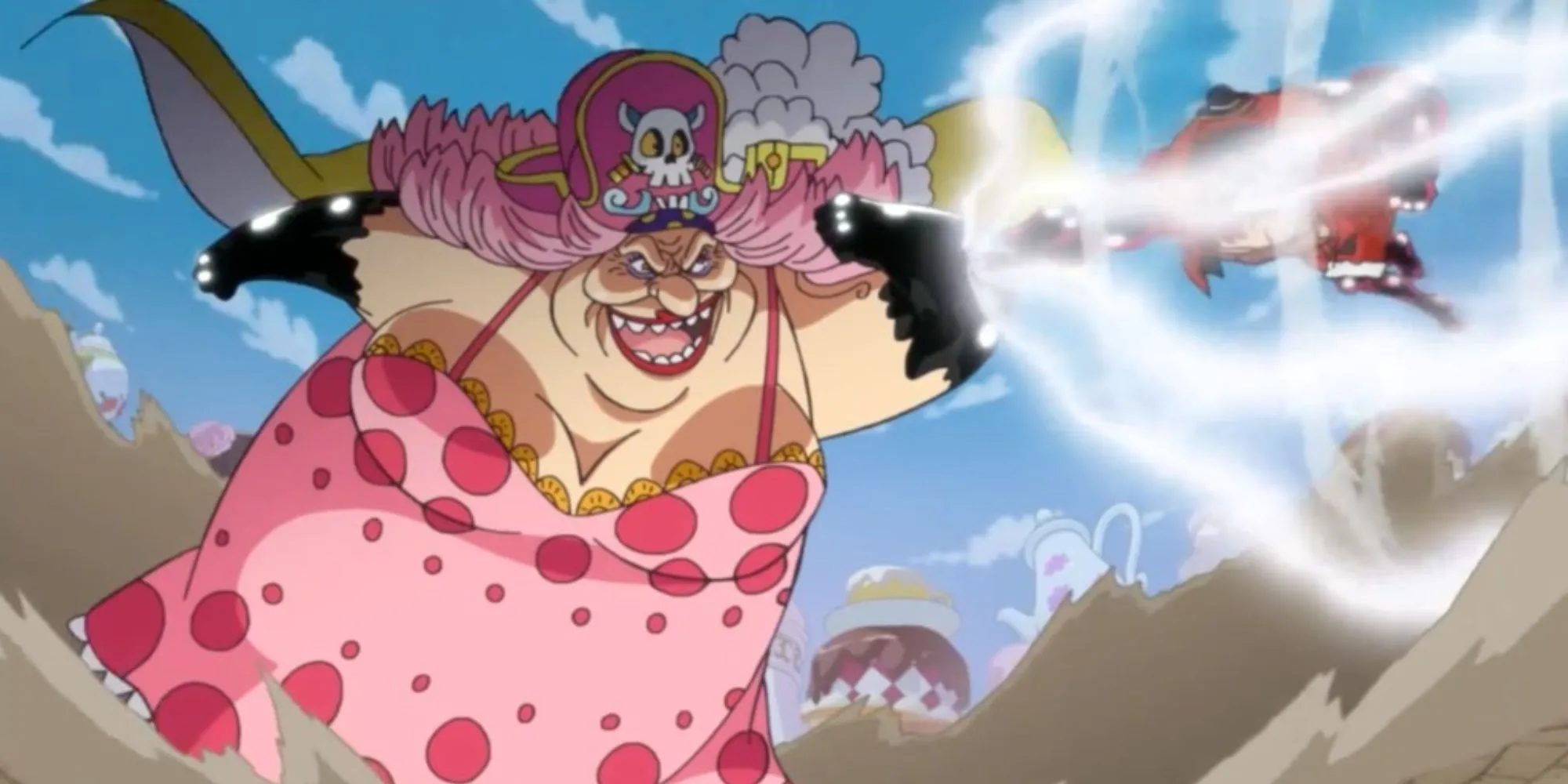 Big Mom đối đầu với Luffy trong One Piece