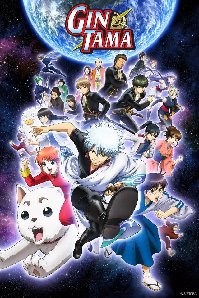Bộ ba Yorozuya (Gintoki, Shinpachi, Kagura) biểu tượng của series anime Gintama, pha trộn xuất sắc giữa hài kịch lố bịch và những arc truyện kịch tính sâu sắc.