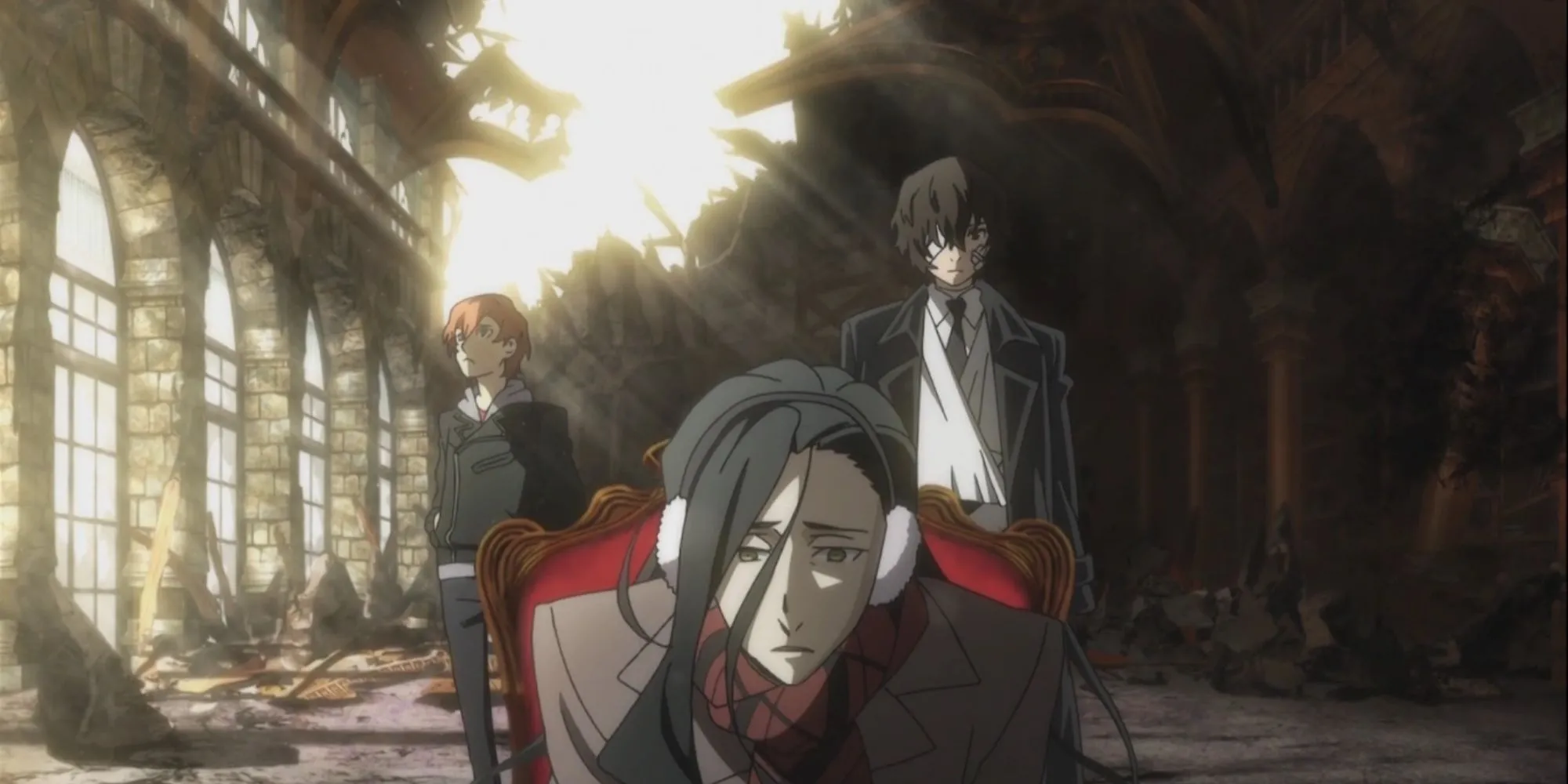 Các nhân vật chính của Cơ quan Thám tử Vũ trang và Port Mafia trong Bungo Stray Dogs