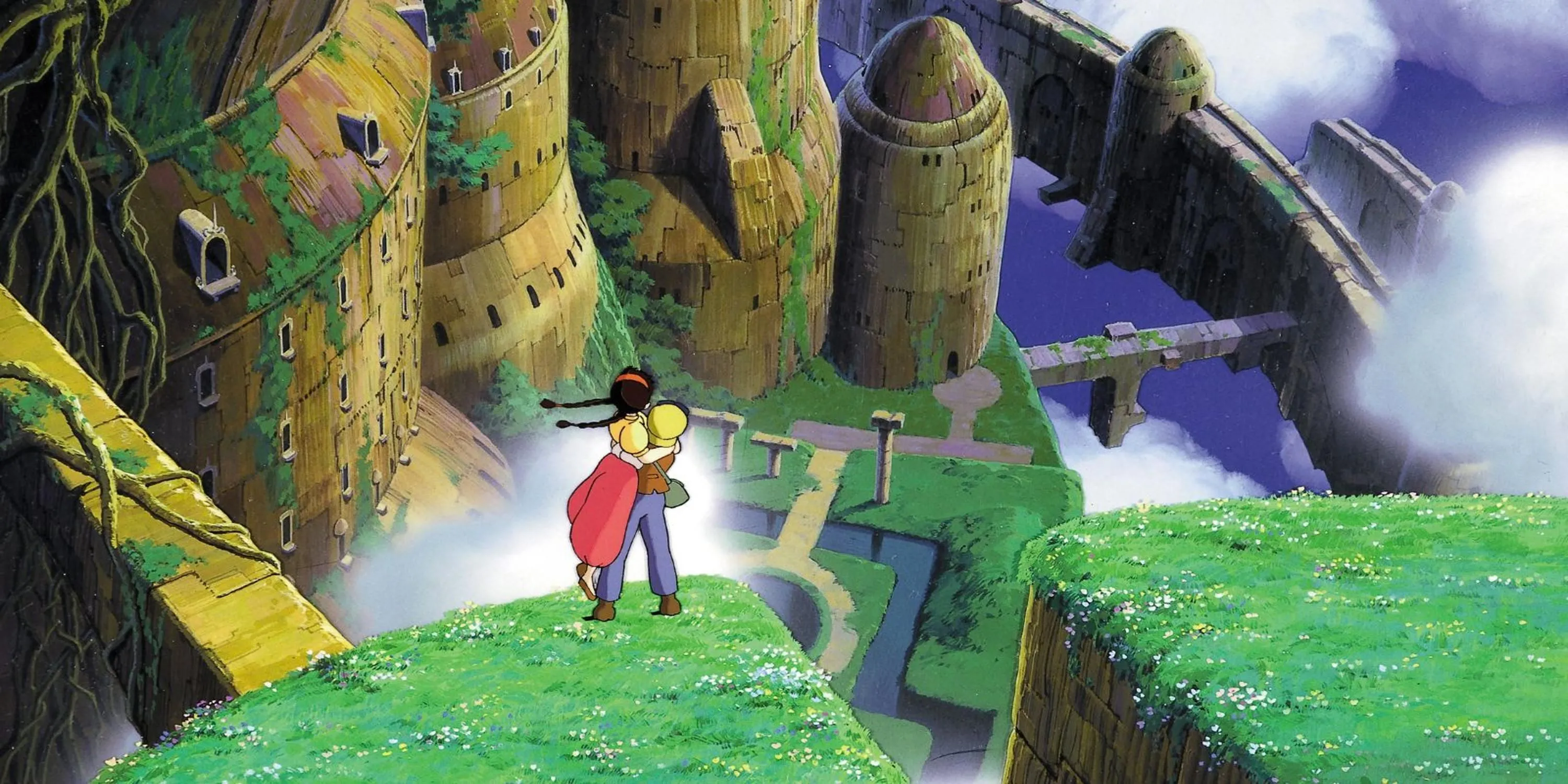 Cảnh trong phim Lâu đài trên không (Castle in the Sky) của Studio Ghibli