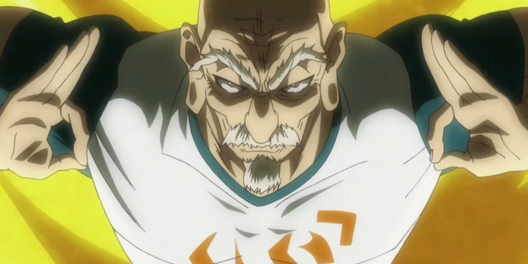 Chủ tịch Isaac Netero thể hiện sức mạnh và sự quyết đoán trong Hunter x Hunter