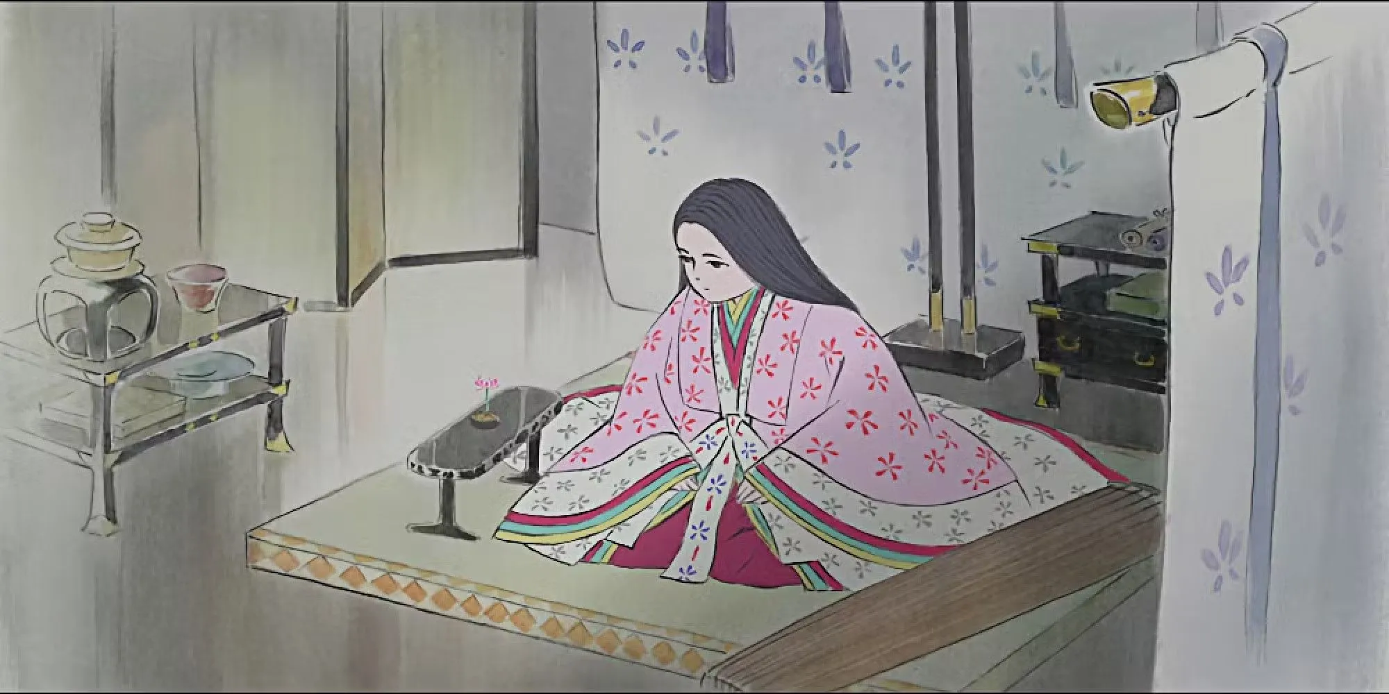 Công chúa Kaguya trong phim Chuyện công chúa Kaguya của Studio Ghibli