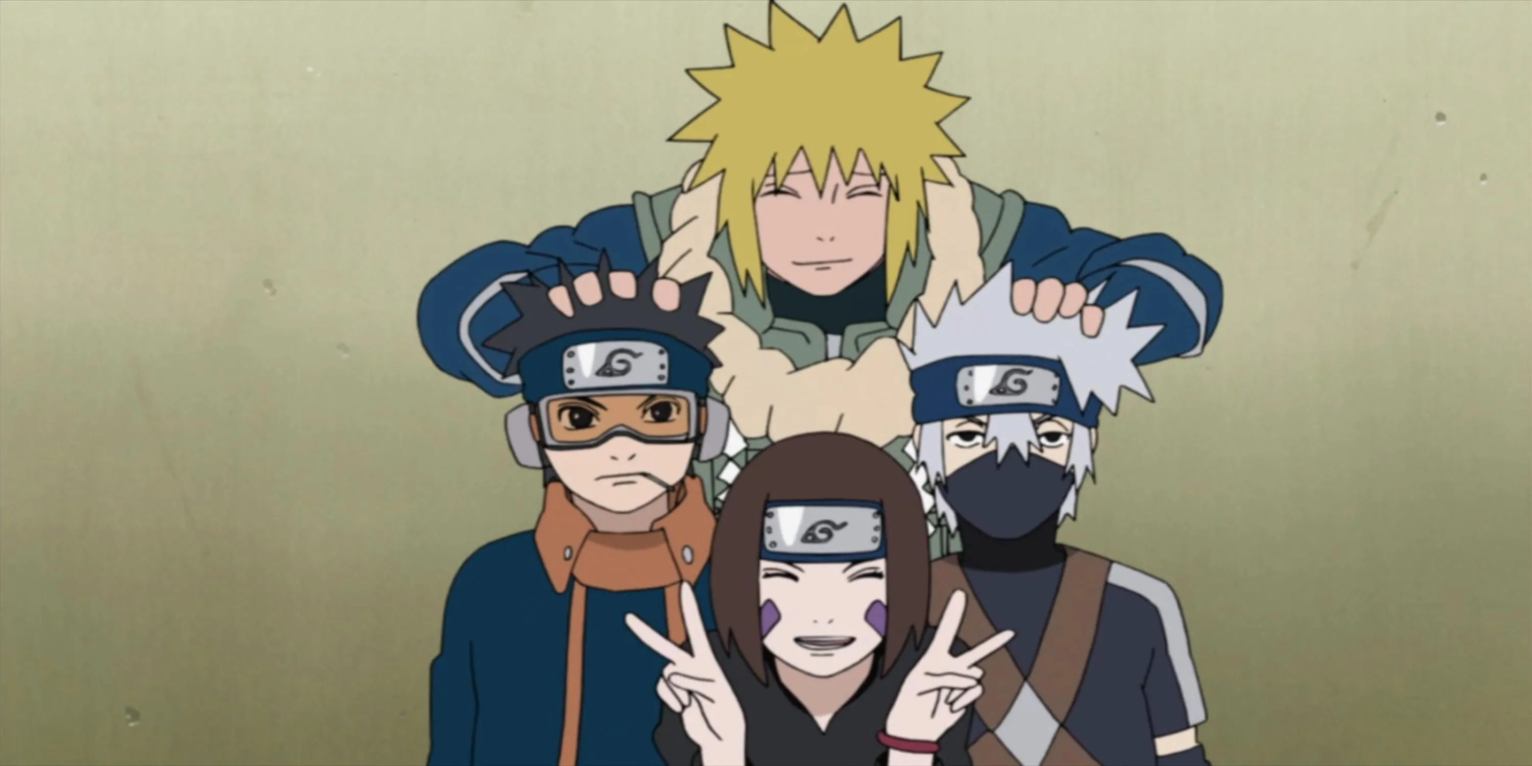 Đội của Minato bao gồm Kakashi, Obito và Rin thời còn là Genin trong Kakashi Gaiden