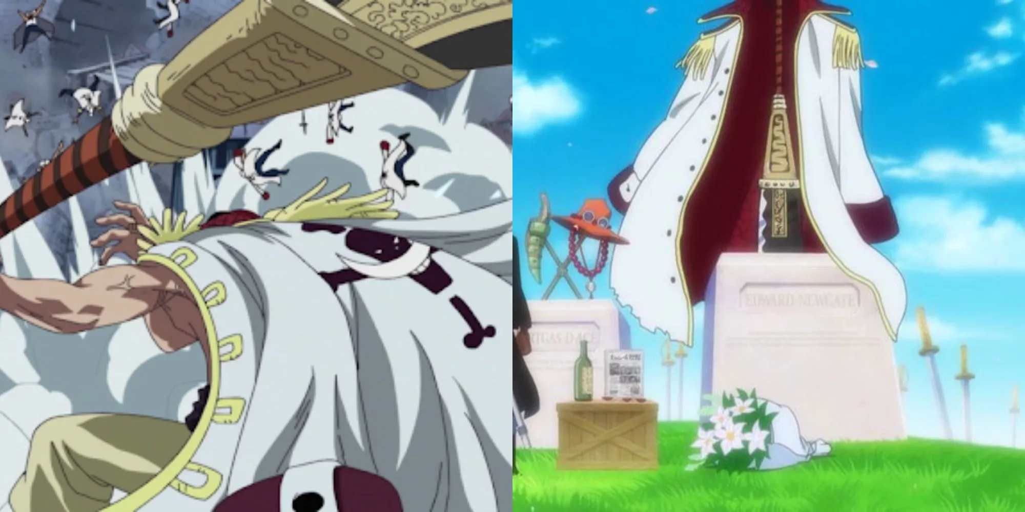 Edward Newgate (Whitebeard) vung thanh trường đao Murakumogiri