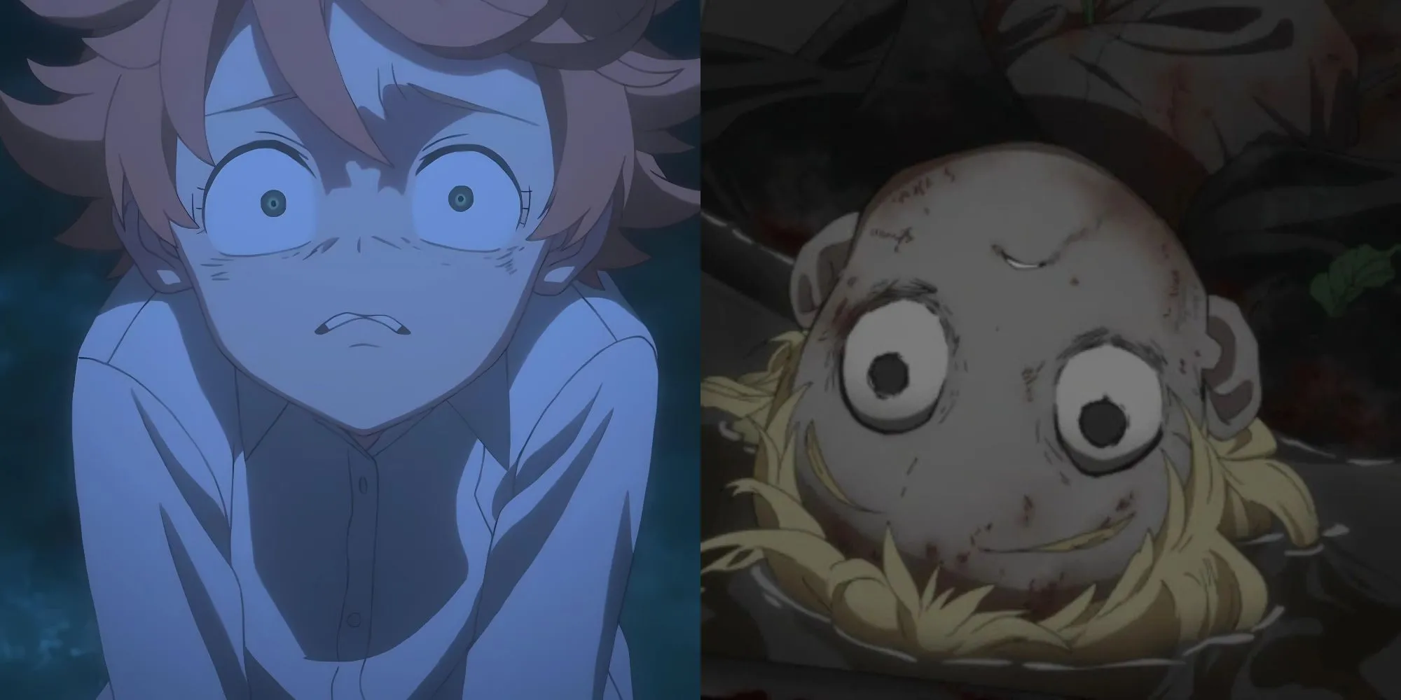 Emma, Norman, và Ray chạy đua tại Grace Field House trong The Promised Neverland