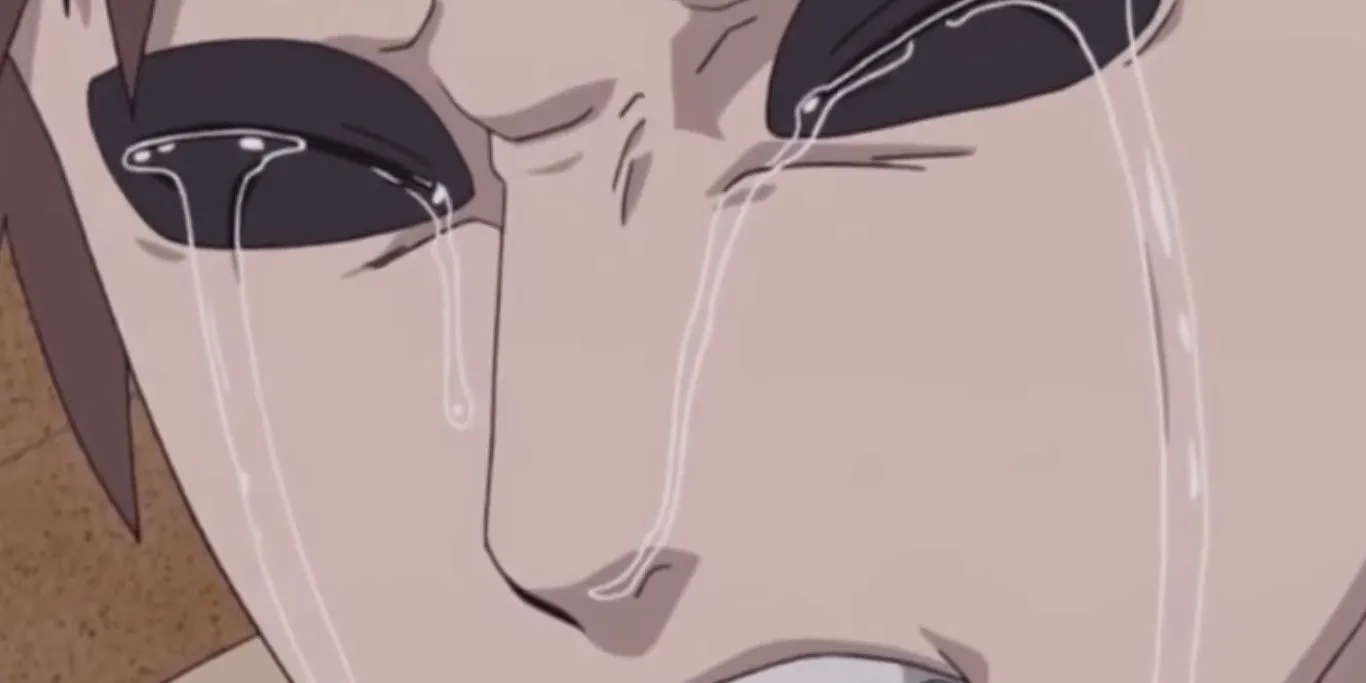 Gaara khóc với Naruto