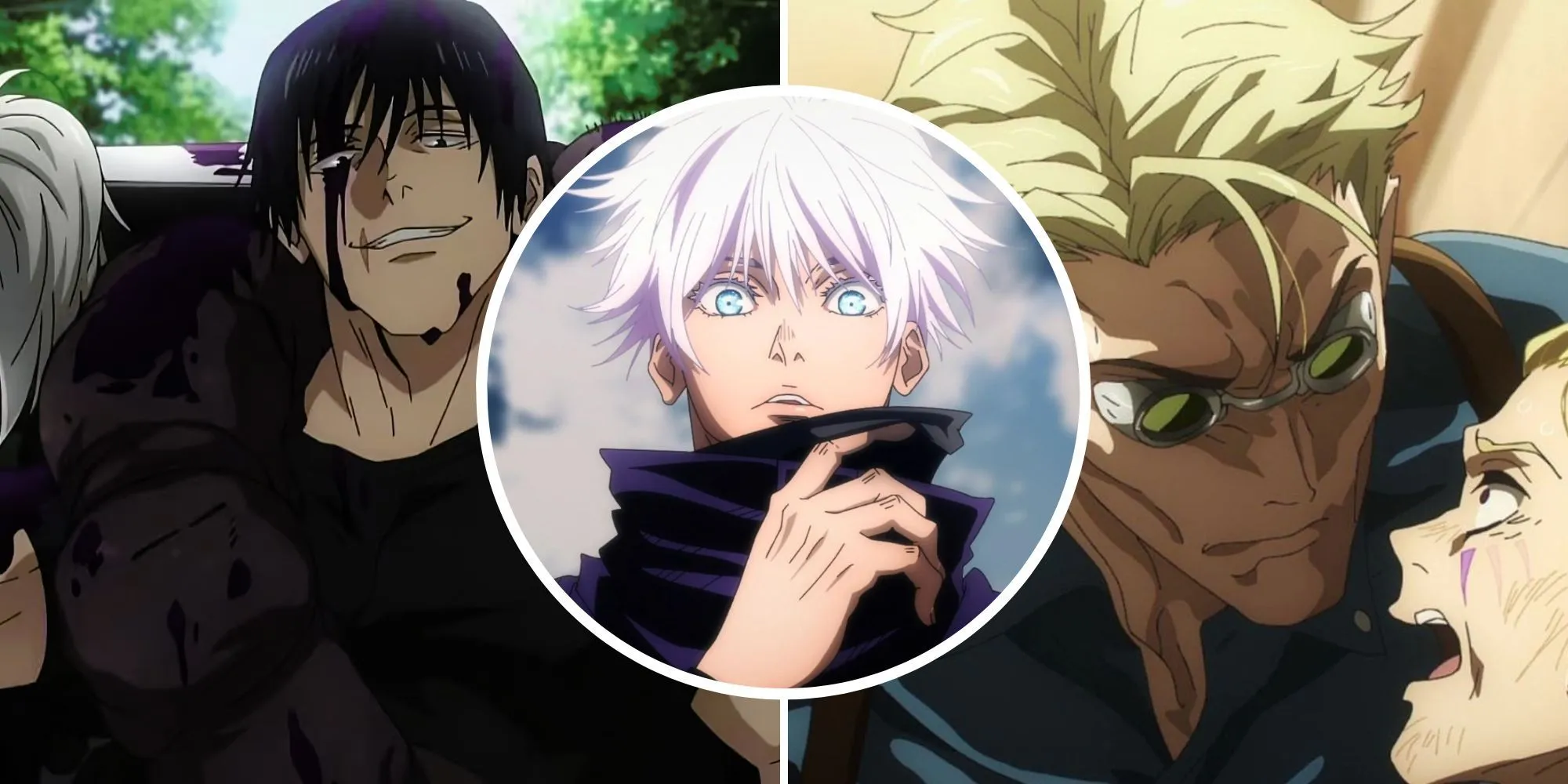 Gojo, Nanami và Toji Fushiguro, những chú thuật sư mạnh mẽ trong Jujutsu Kaisen