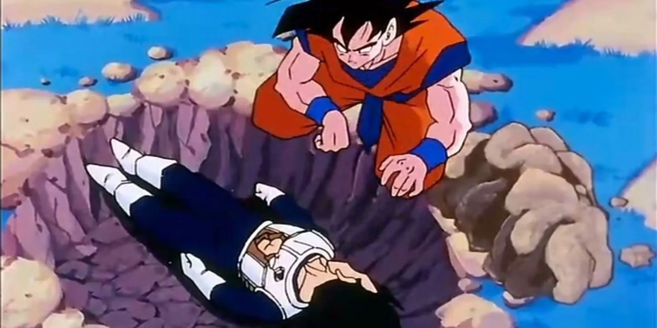 Goku thể hiện sự tôn trọng và chôn cất Vegeta sau khi Frieza giết chết Hoàng tử Saiyan
