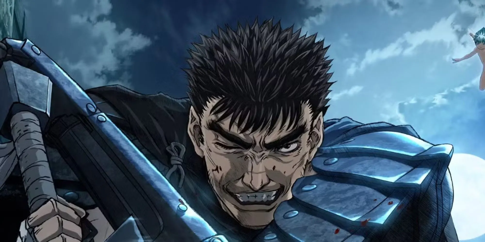 Guts và thanh kiếm Dragon Slayer trong Berserk