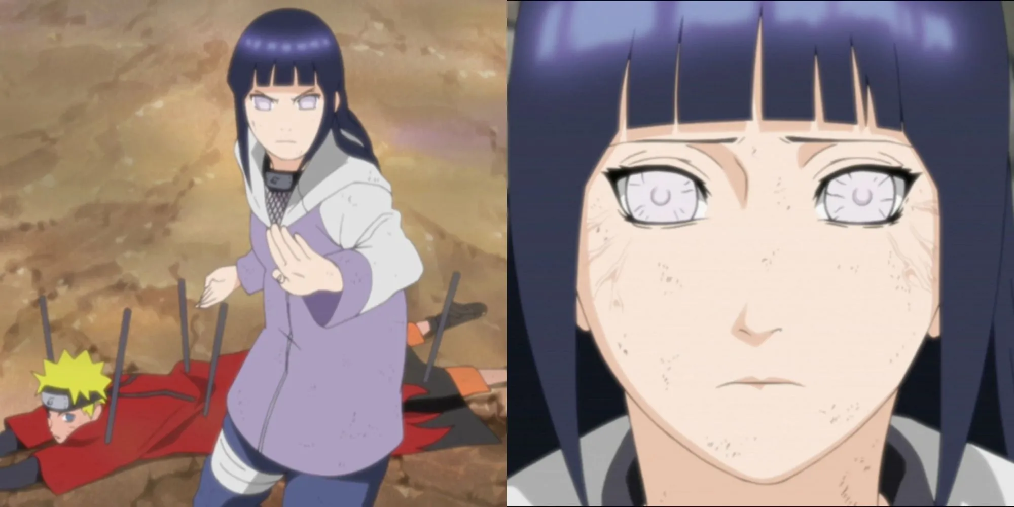 Hinata tỏ tình với Naruto trong trận chiến với Pain, khoảnh khắc kích hoạt sức mạnh Cửu Vỹ, trong Naruto Shippuden tập 166