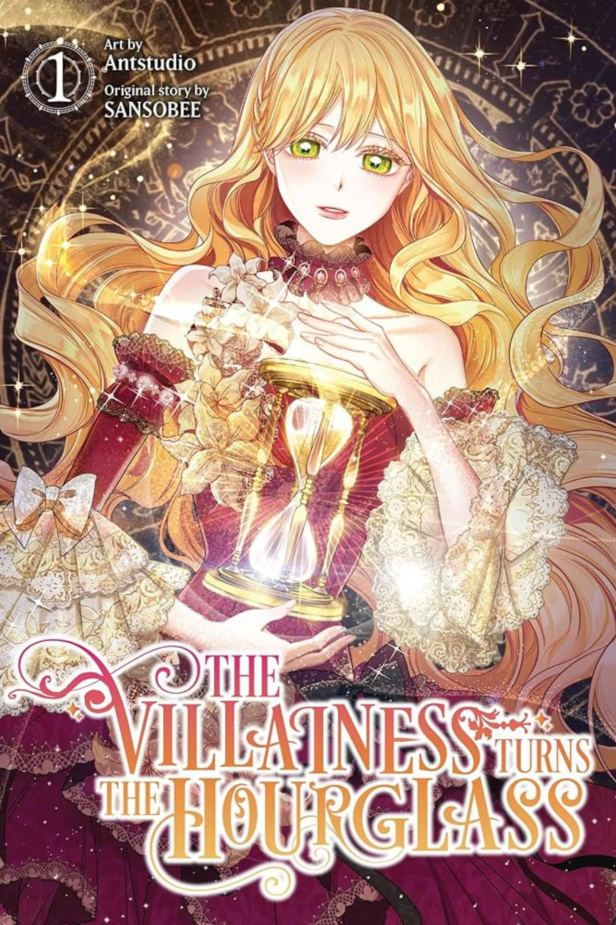 Hình ảnh bìa Manhwa The Villainess Turns the Hourglass.