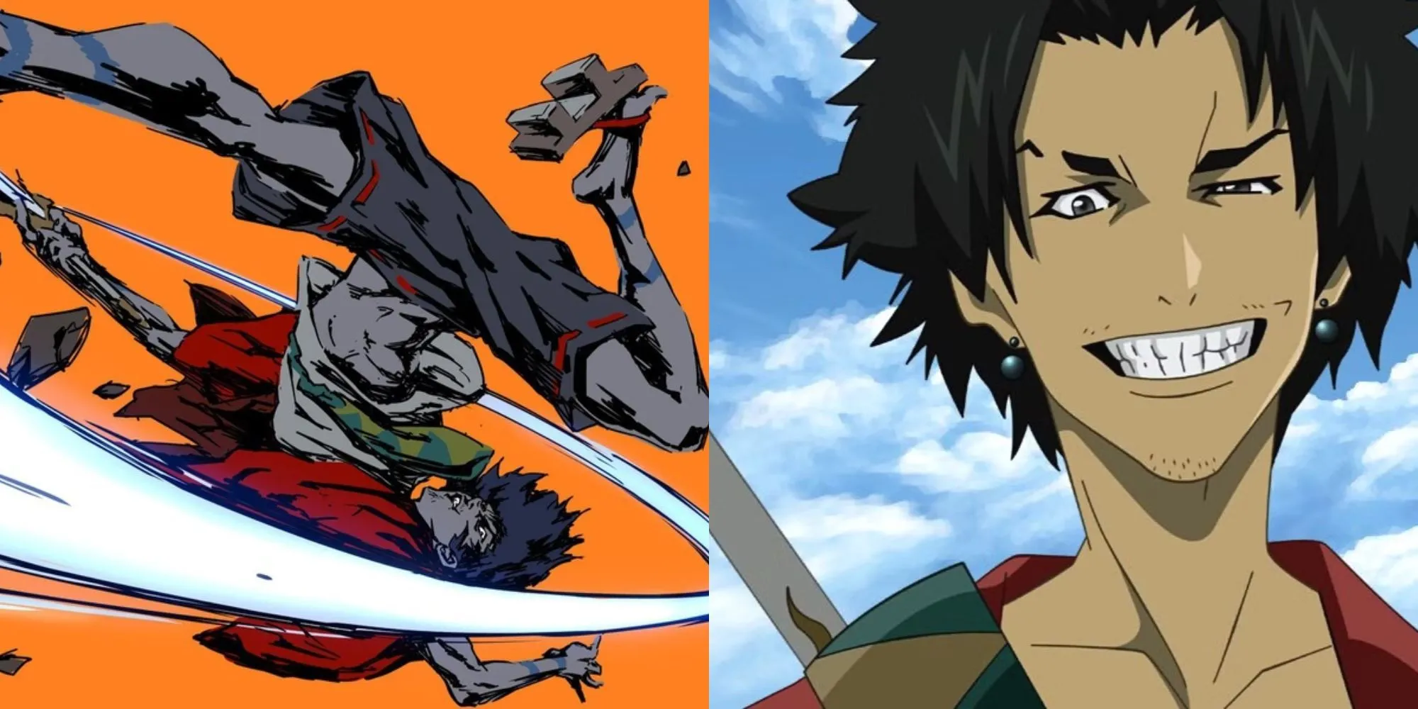 Hình ảnh bộ ba Mugen, Jin và Fuu trong anime Samurai Champloo