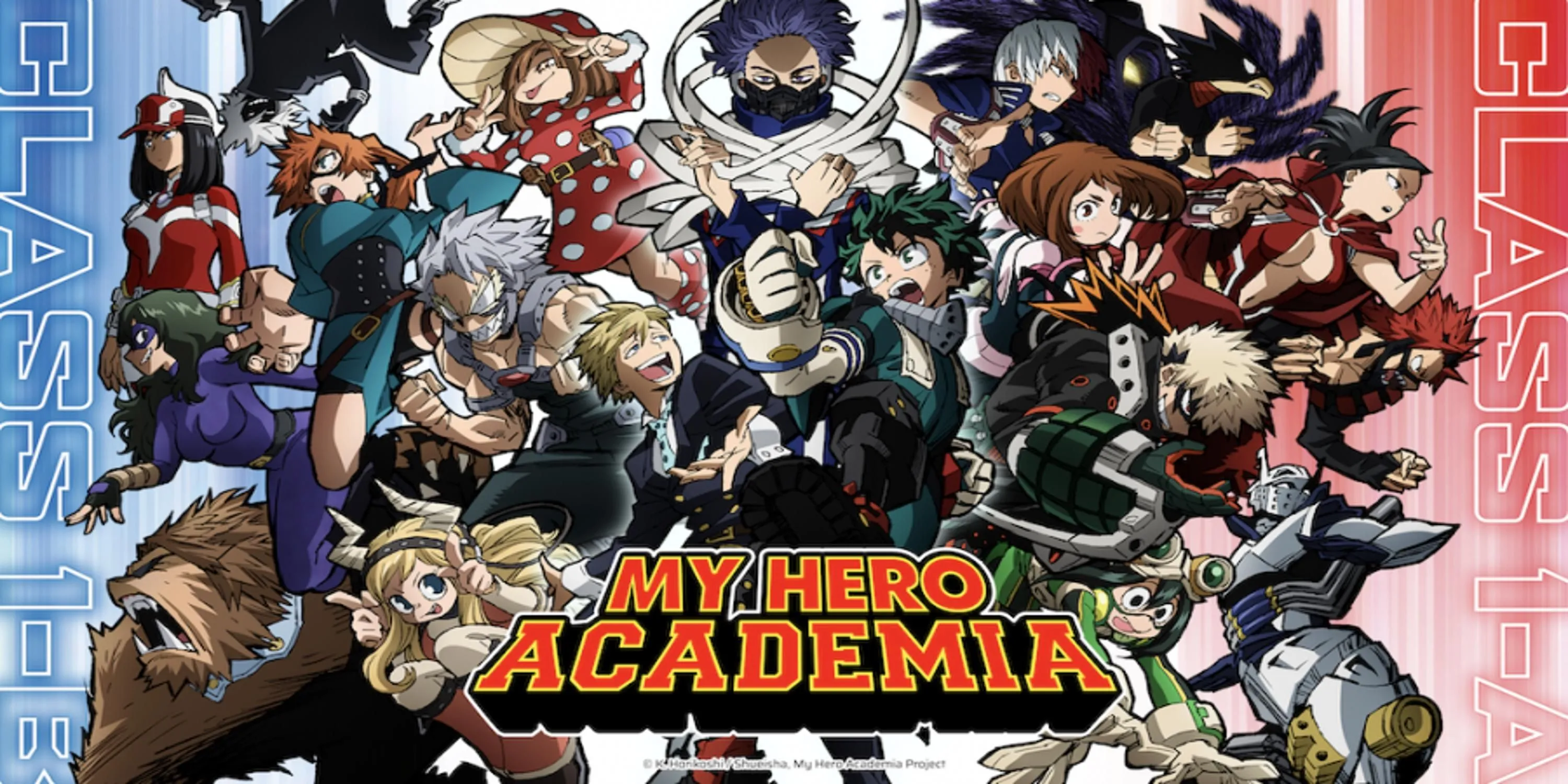Hình ảnh đại diện hoặc poster về mùa 5 của anime My Hero Academia, mùa phim tập trung vào các arc đào tạo chung và liên minh tội phạm