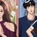 Hình ảnh nhân vật chính Lim Ju-kyung trong Webtoon True Beauty đang trang điểm