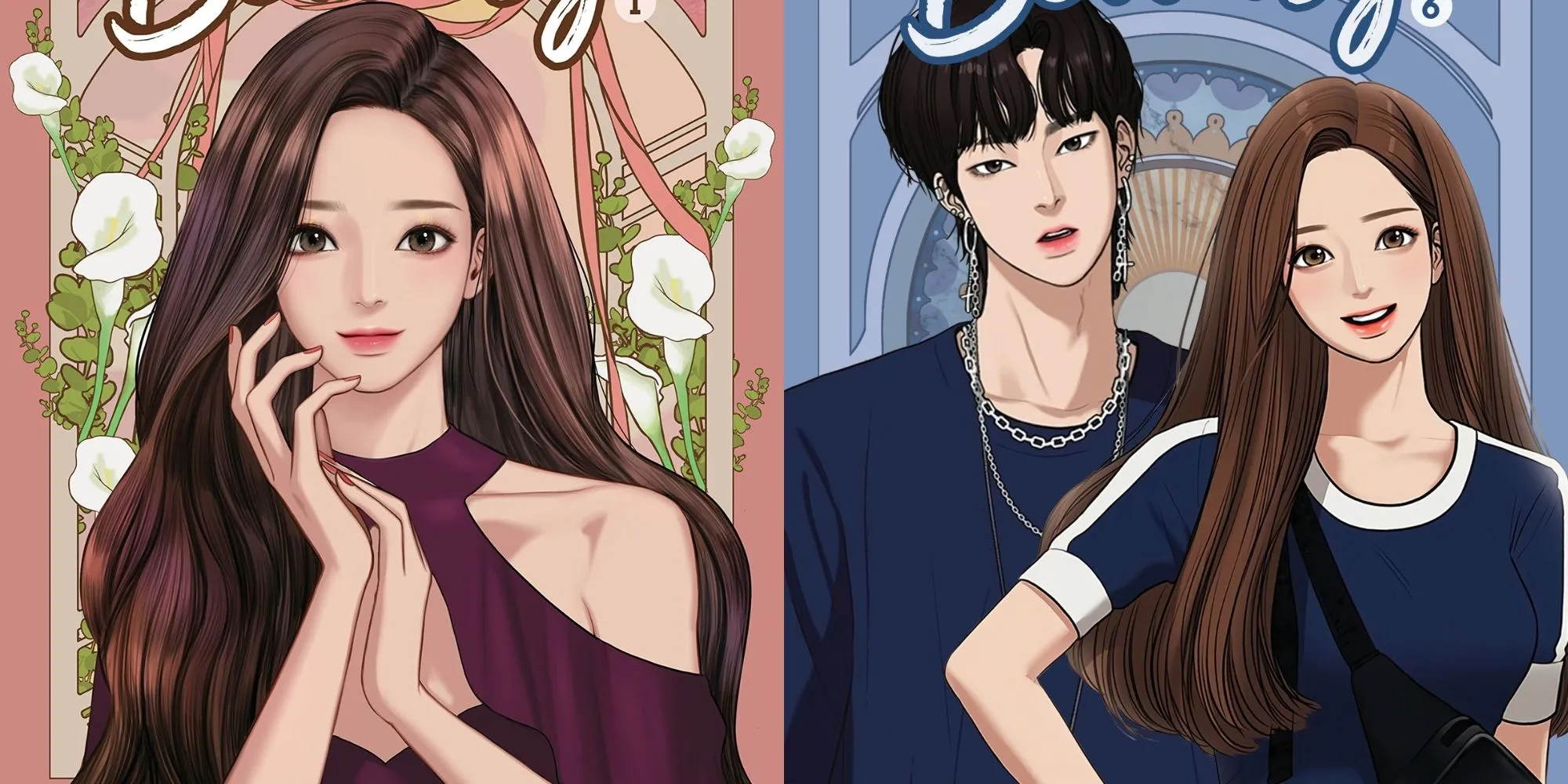 Hình ảnh nhân vật chính Lim Ju-kyung trong Webtoon True Beauty đang trang điểm