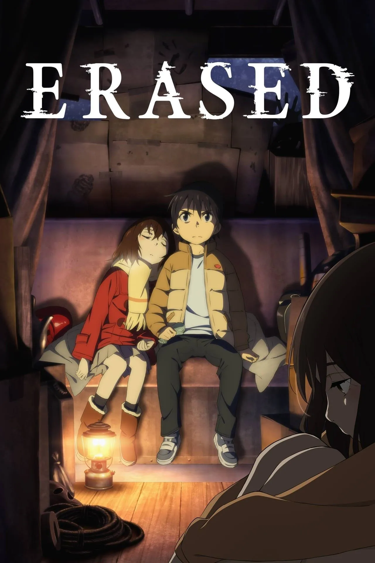 Hình ảnh quảng bá anime Erased (Boku dake ga Inai Machi) với bối cảnh mùa đông
