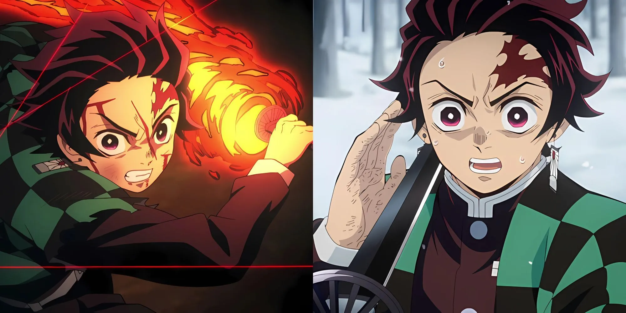 Hình ảnh Tanjiro Kamado trong anime Demon Slayer sử dụng kỹ thuật Hơi thở của nước