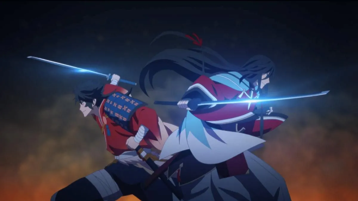 Hình ảnh từ anime Katsugeki Touken Ranbu, minh họa đồ họa đẹp của Ufotable