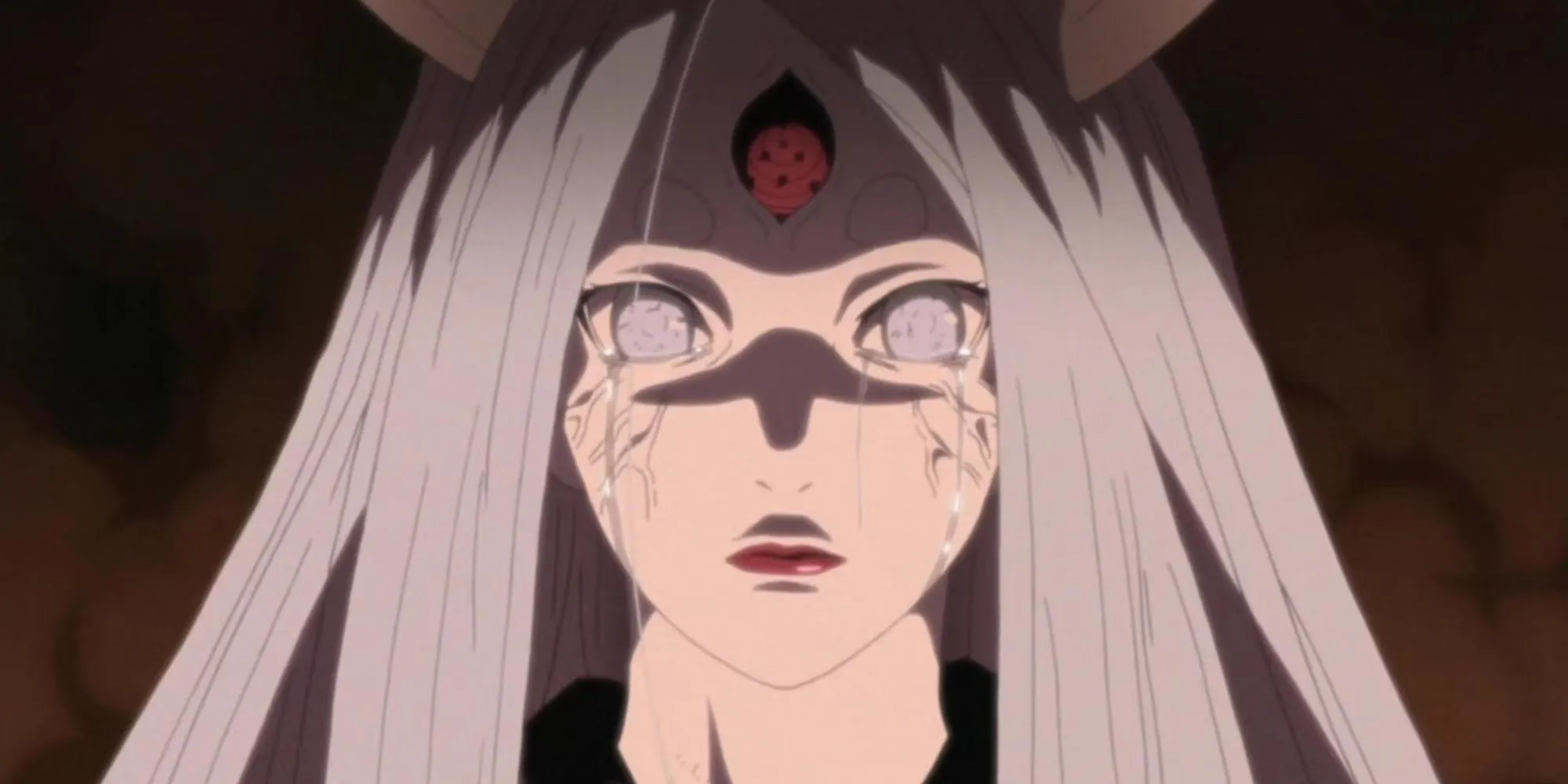 Kaguya Otsutsuki, thủy tổ chakra, với khuôn mặt bất ngờ trong Naruto Shippuden