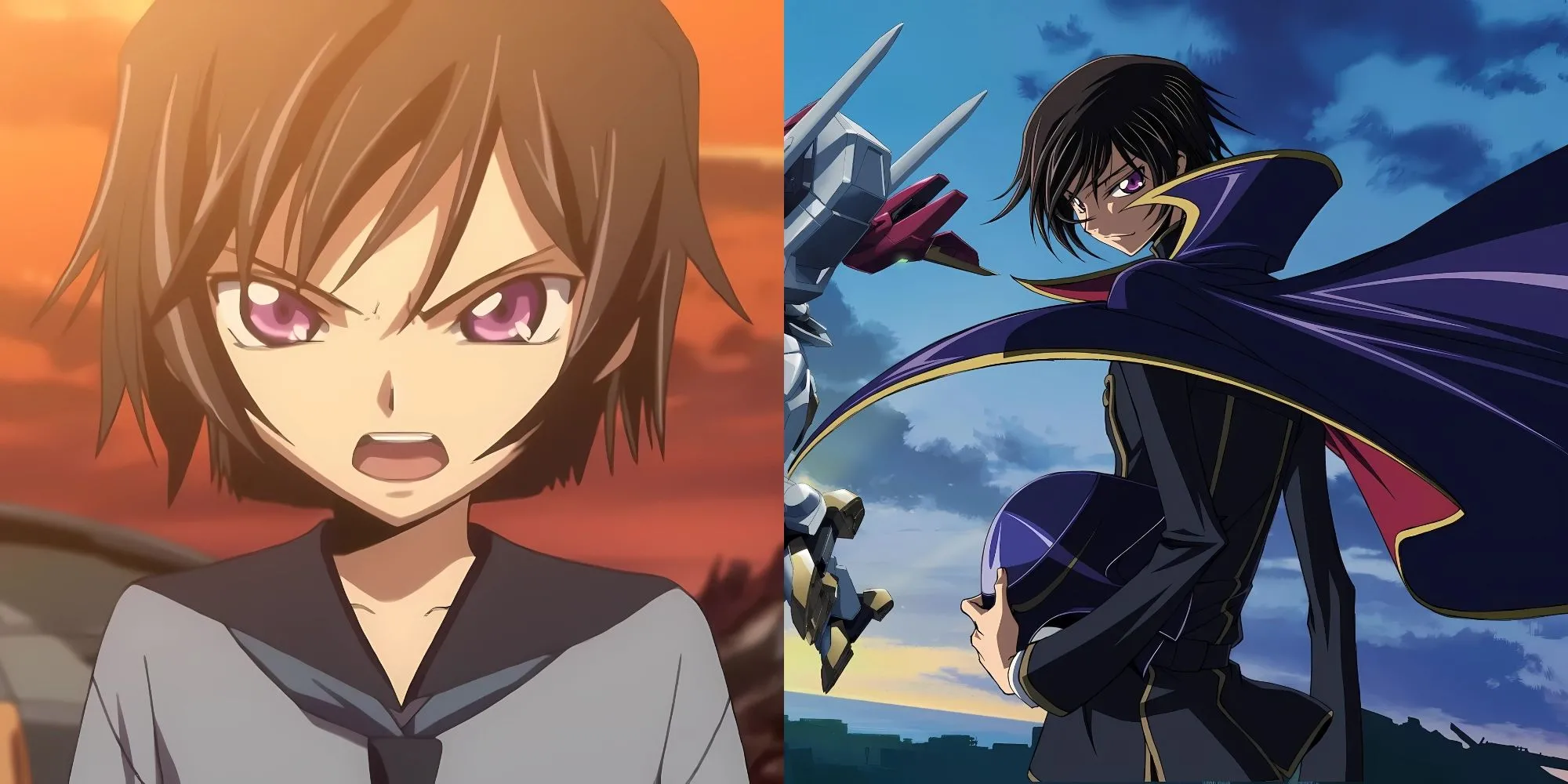 Lelouch Lamperouge trong bộ trang phục Zero, biểu tượng của cuộc nổi dậy và chiến lược tài tình trong Code Geass.
