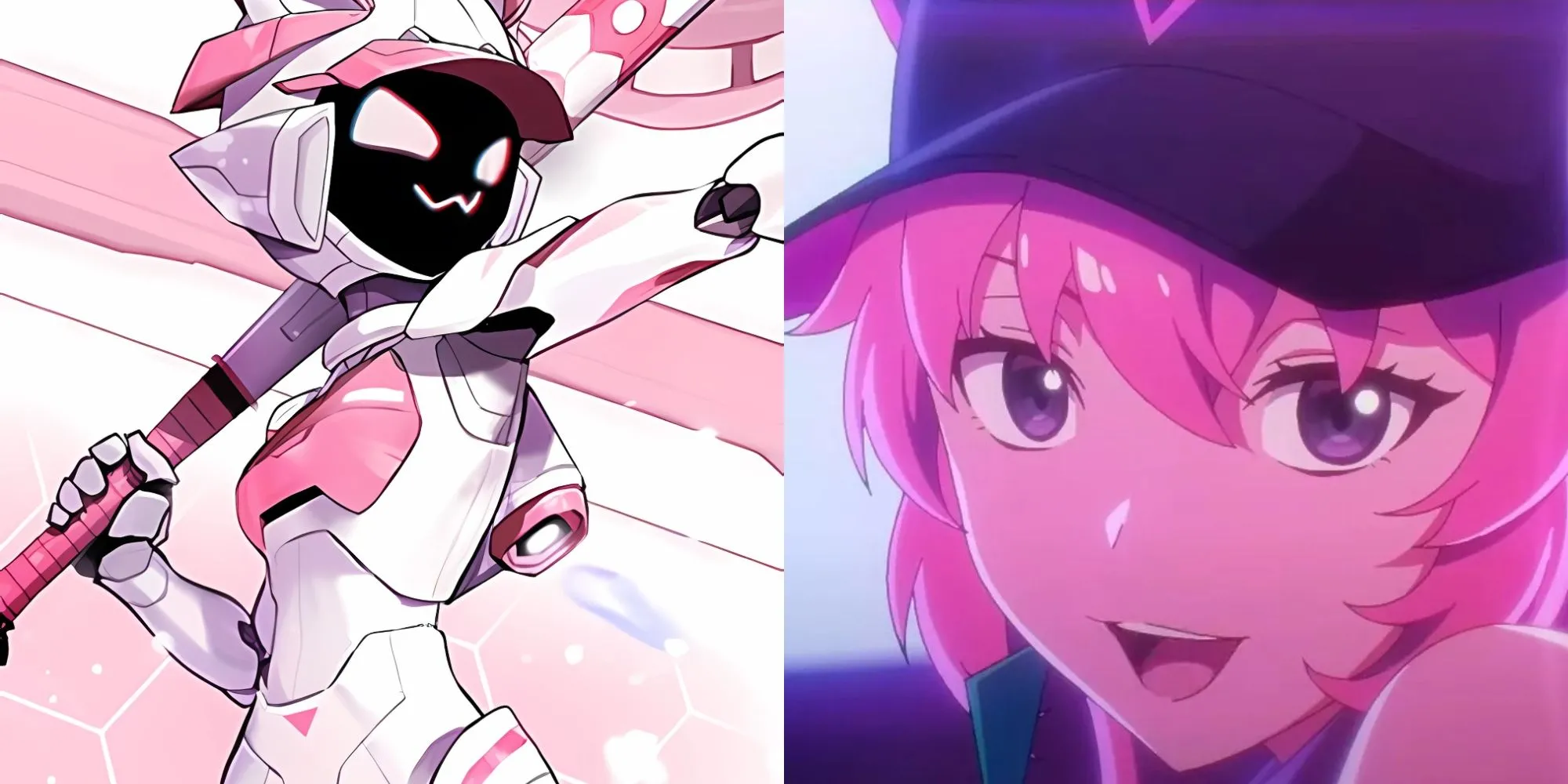 Loli, kỹ sư thiên tài xếp hạng 6 trong To Be Hero X, đứng bên cạnh bộ mecha khổng lồ do cô chế tạo.