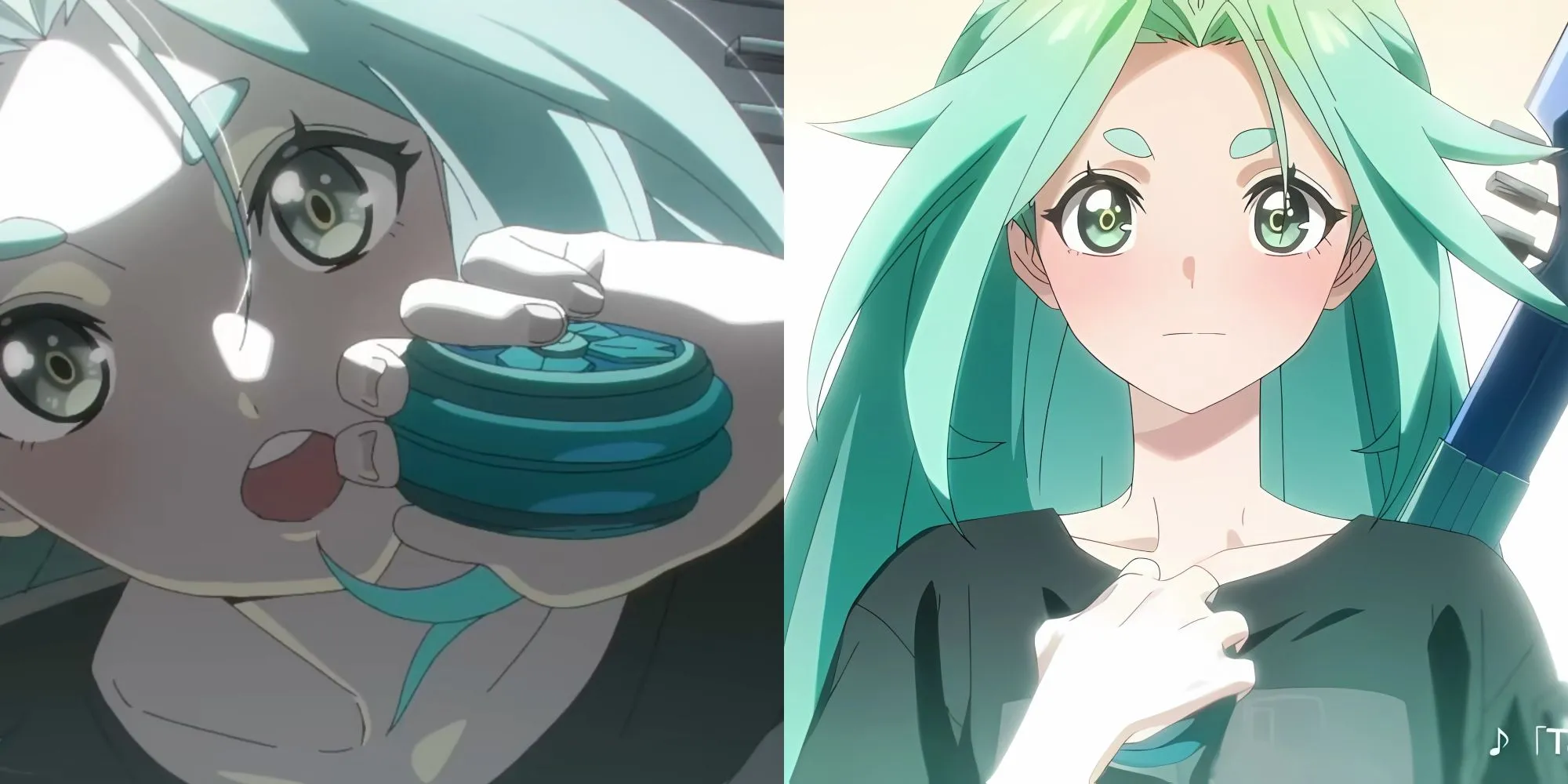 Lucky Cyan, nữ anh hùng xếp hạng 7 trong To Be Hero X, tạo ra mũi tên ánh sáng từ năng lượng Niềm Tin của người hâm mộ.