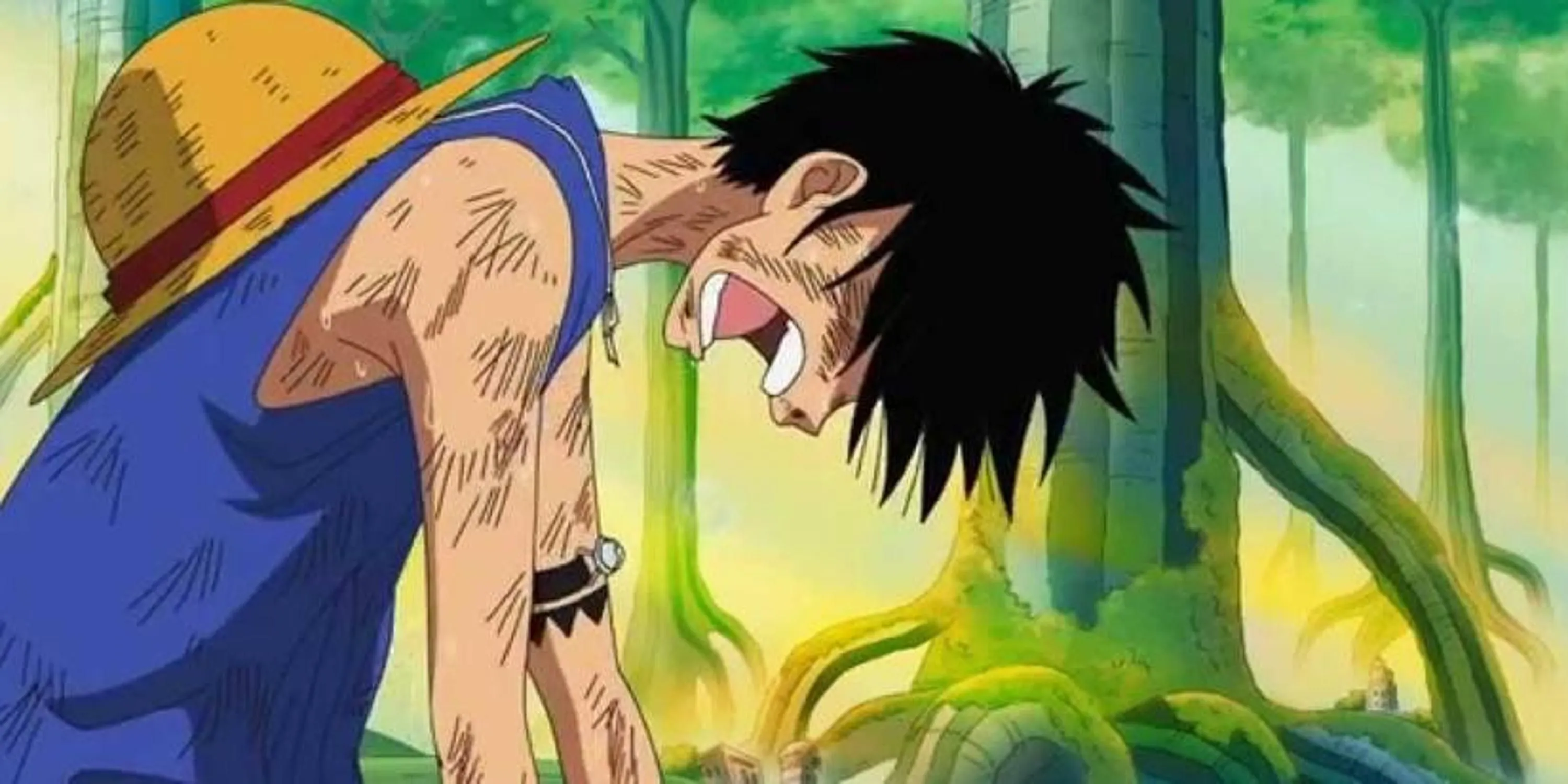 Luffy đau đớn nhìn các thành viên băng Mũ Rơm biến mất tại Sabaody