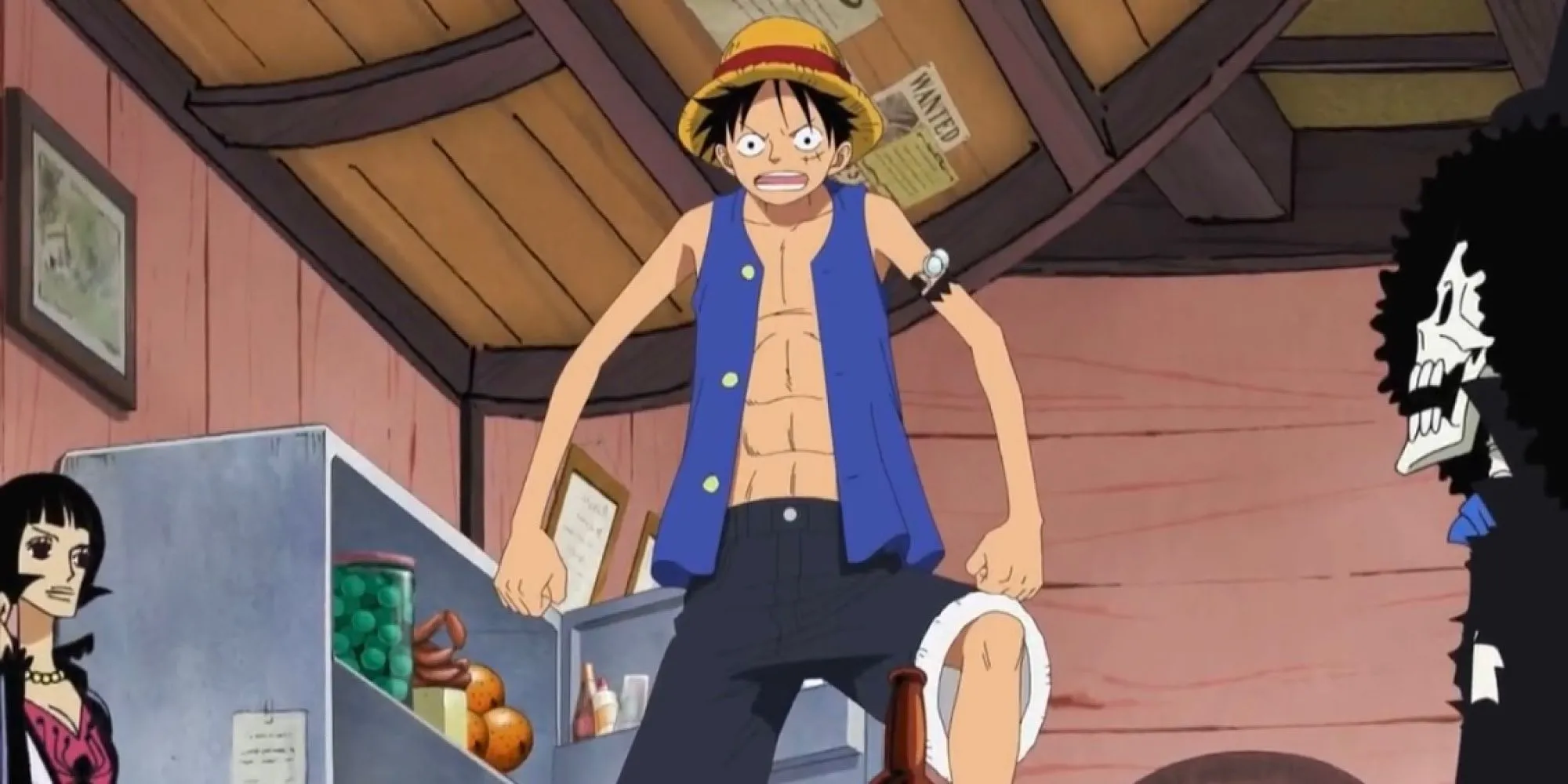 Luffy phản đối việc Usopp hỏi Rayleigh về One Piece