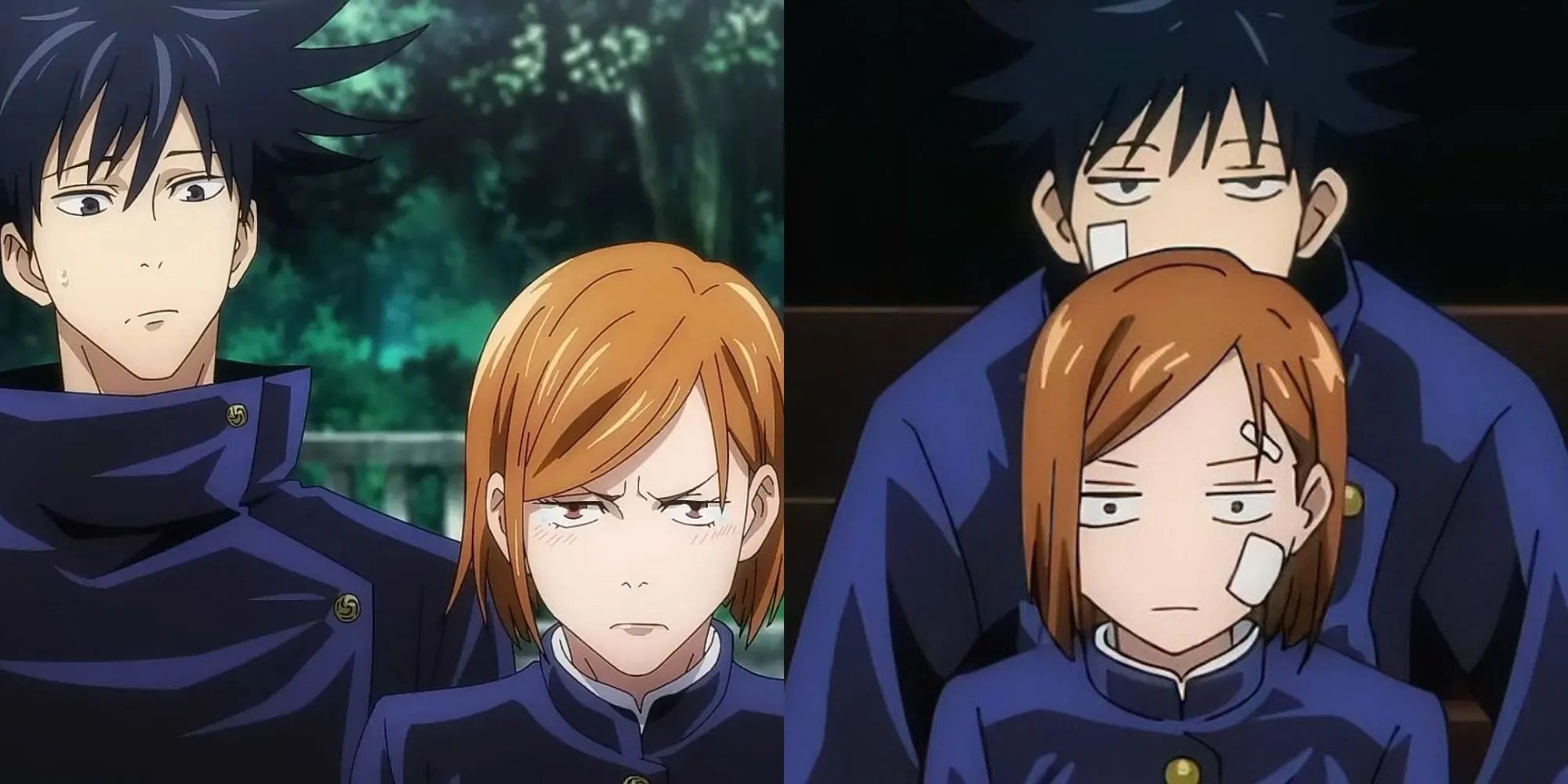 Megumi Fushiguro và Nobara Kugisaki trong Jujutsu Kaisen