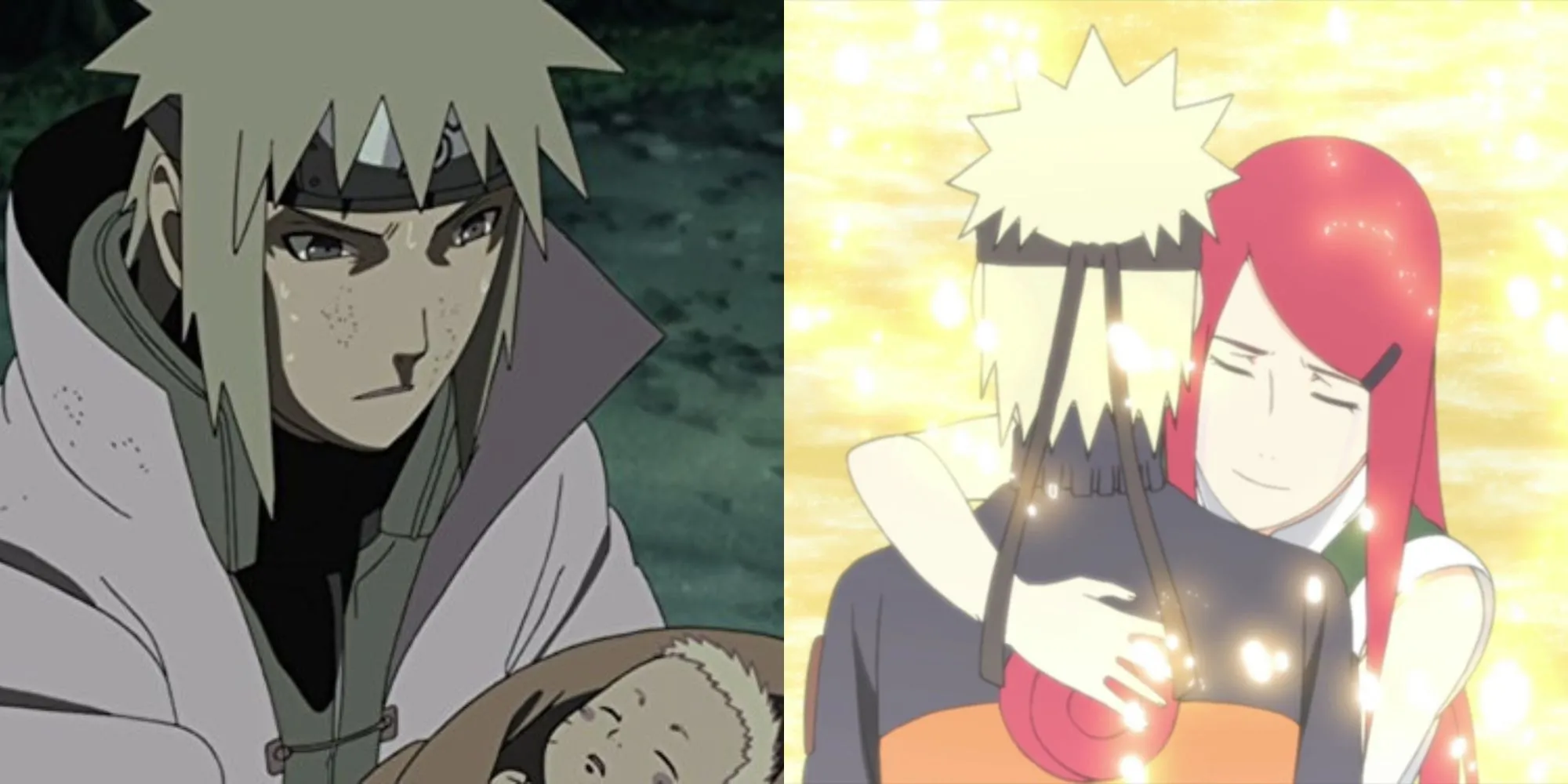 Minato và Kushina hy sinh để phong ấn Cửu Vỹ, bảo vệ Naruto sơ sinh, cảnh phim xúc động trong Naruto Shippuden tập 249