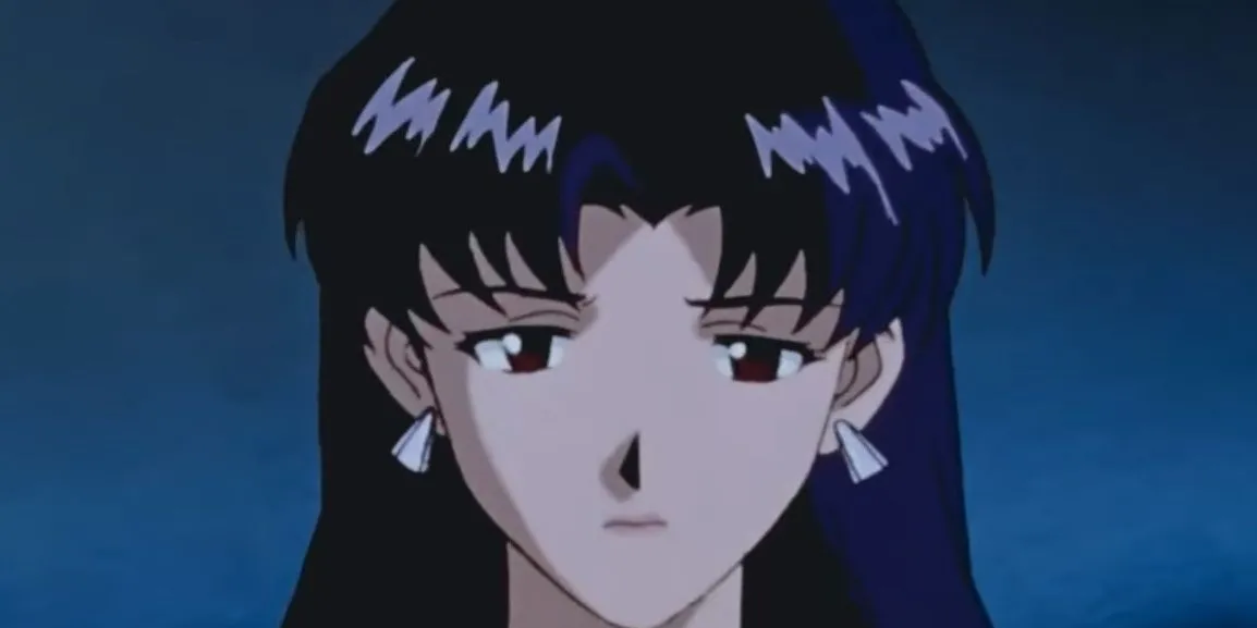 Misato Katsuragi thể hiện sức mạnh qua sự dễ bị tổn thương trong Neon Genesis Evangelion