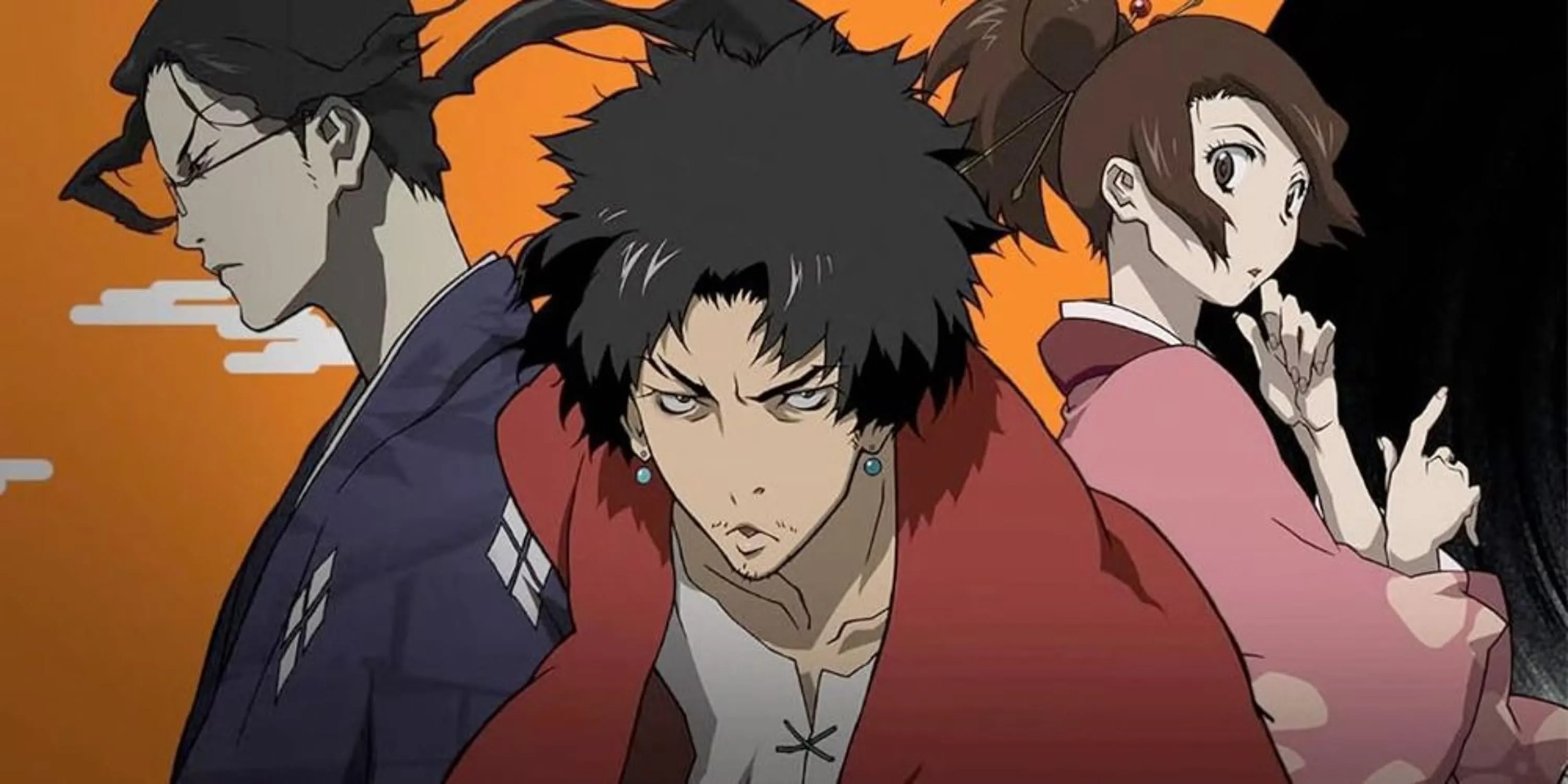 Mugen, Jin và Fuu, bộ ba nhân vật chính của Samurai Champloo