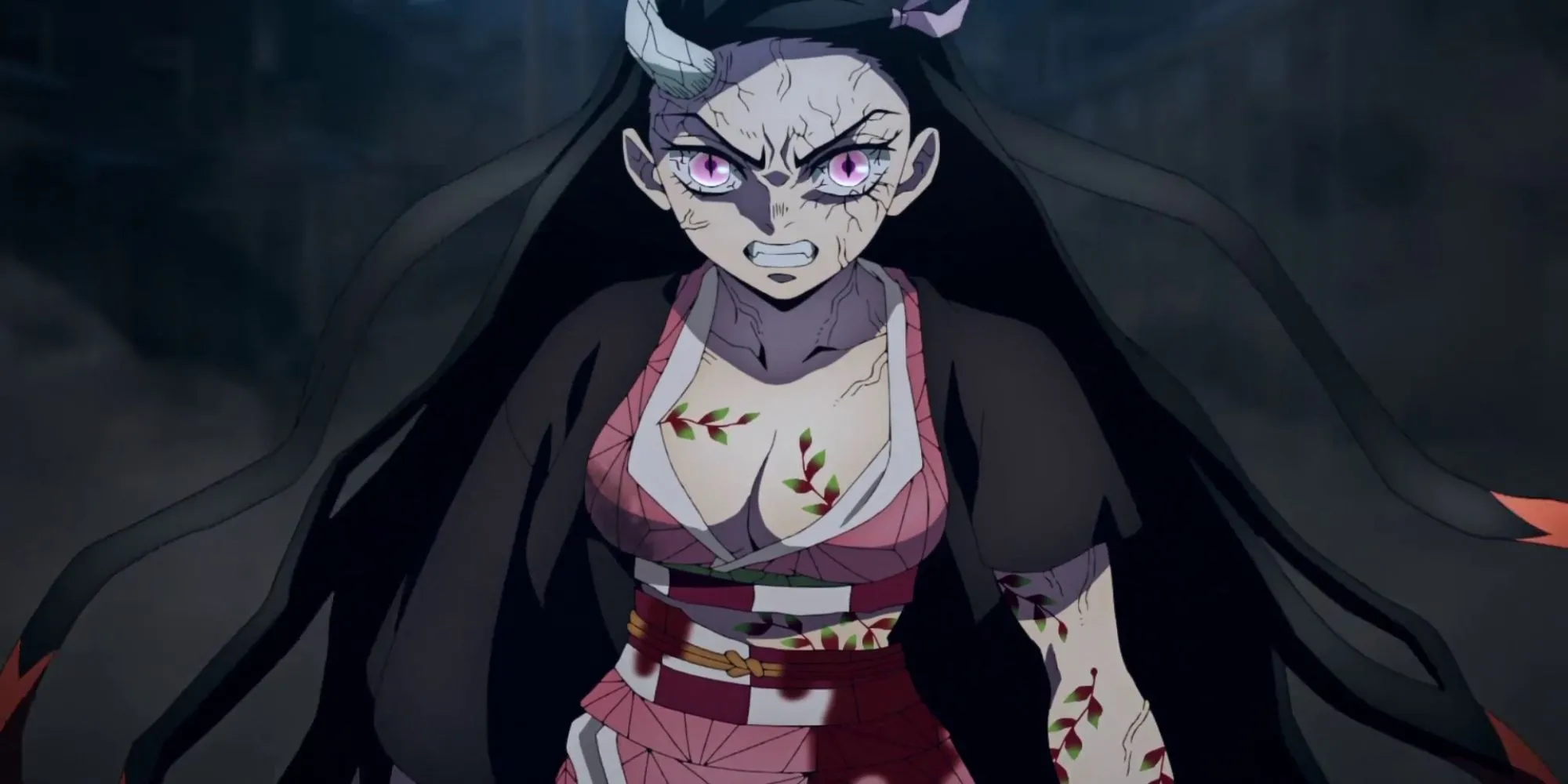 Nezuko Kamado từ Demon Slayer với vẻ ngoài quỷ hóa