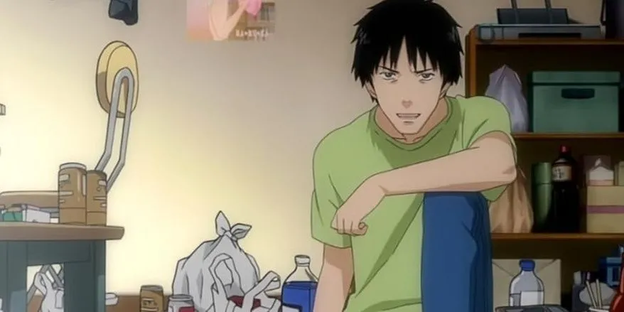Nhân vật chính Satou từ anime Welcome to the NHK, biểu tượng của sự cô lập xã hội.