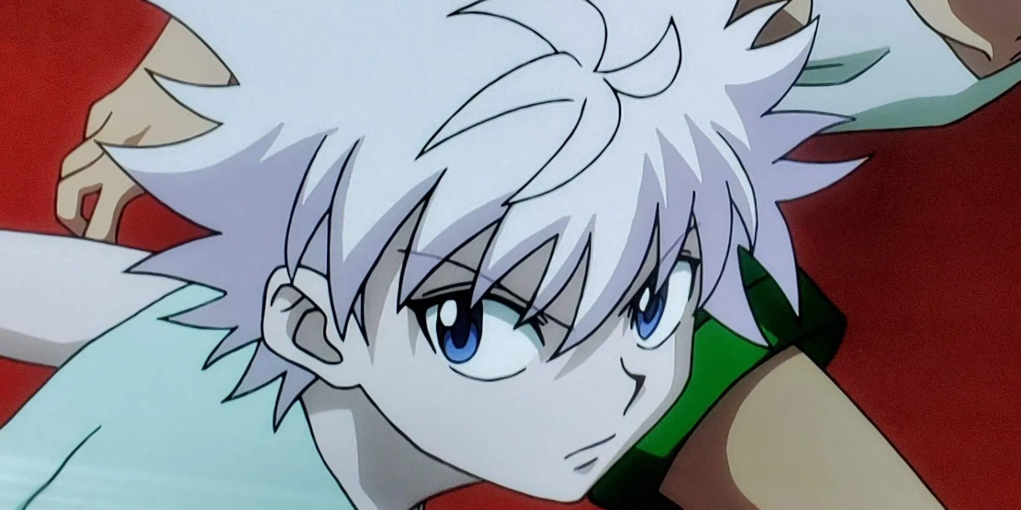 Nhân vật Killua Zoldyck bảo vệ Gon, thể hiện sự đấu tranh giữa bản năng sát thủ và tình bạn trong Hunter x Hunter