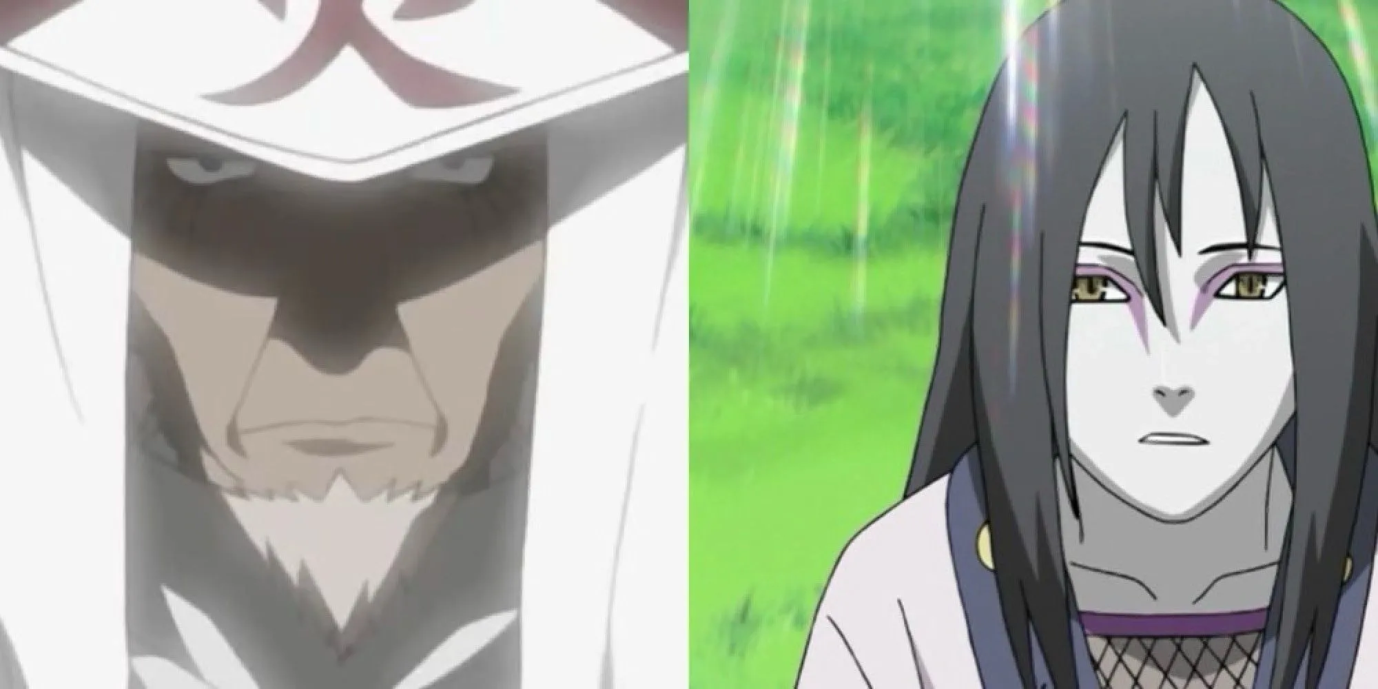 Orochimaru và Hokage đệ Tam Sarutobi đối đầu trong Naruto