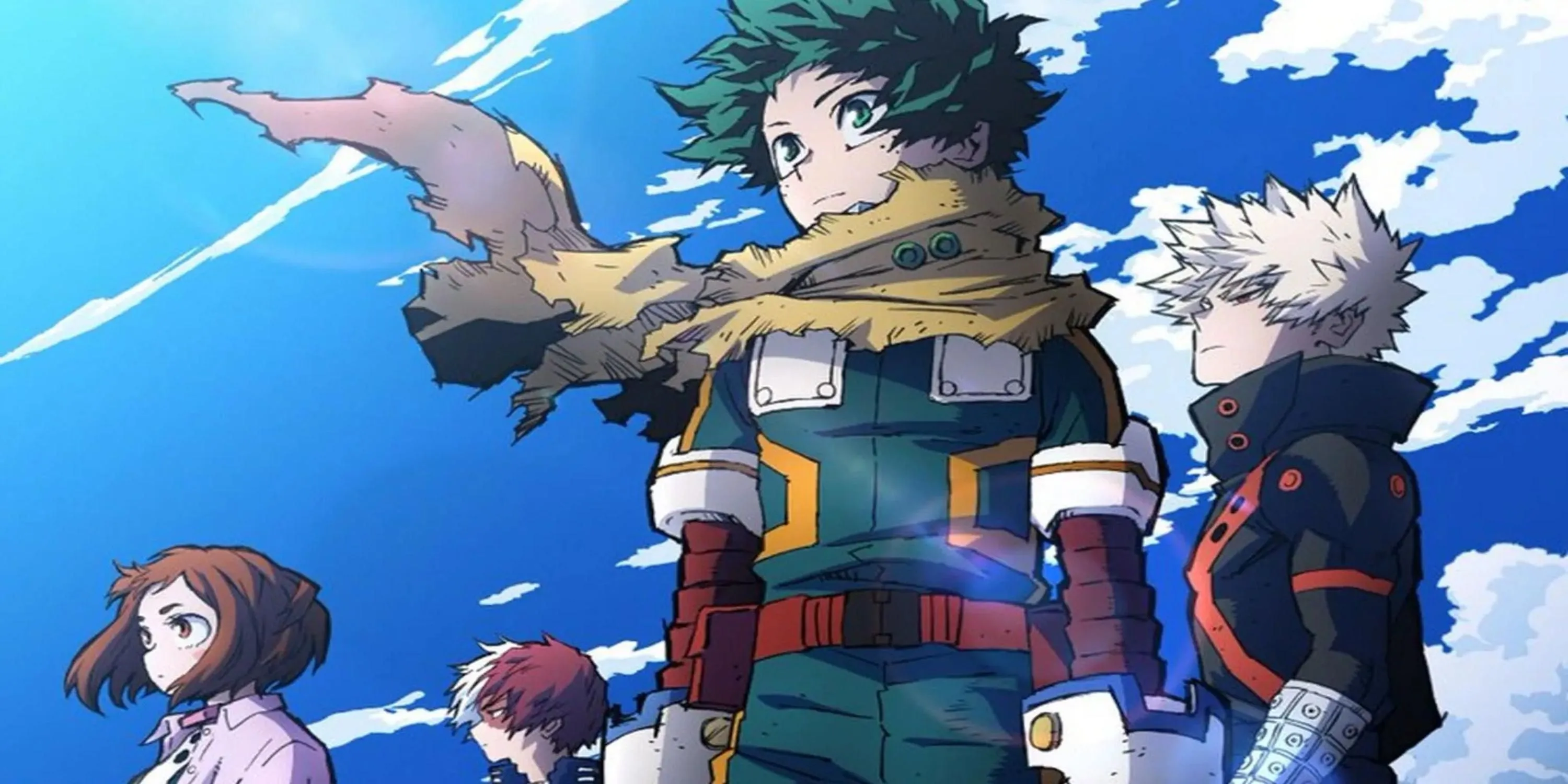 Poster hoặc hình ảnh về mùa 7 anime My Hero Academia, mùa phim mới nhất với sự xuất hiện của Star and Stripe và chuẩn bị cho cuộc chiến cuối cùng