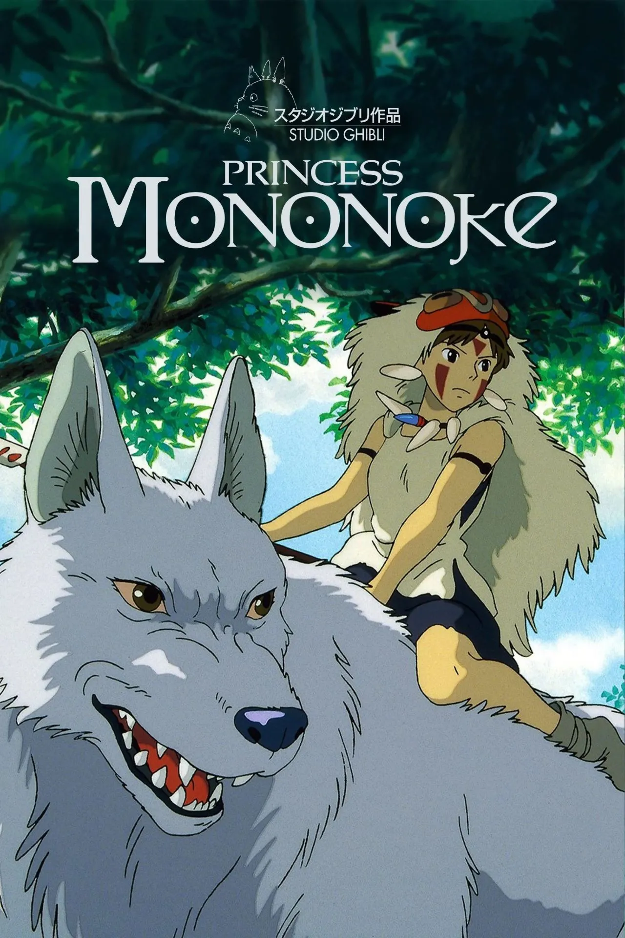 Poster phim anime sử thi giả tưởng Công chúa Mononoke