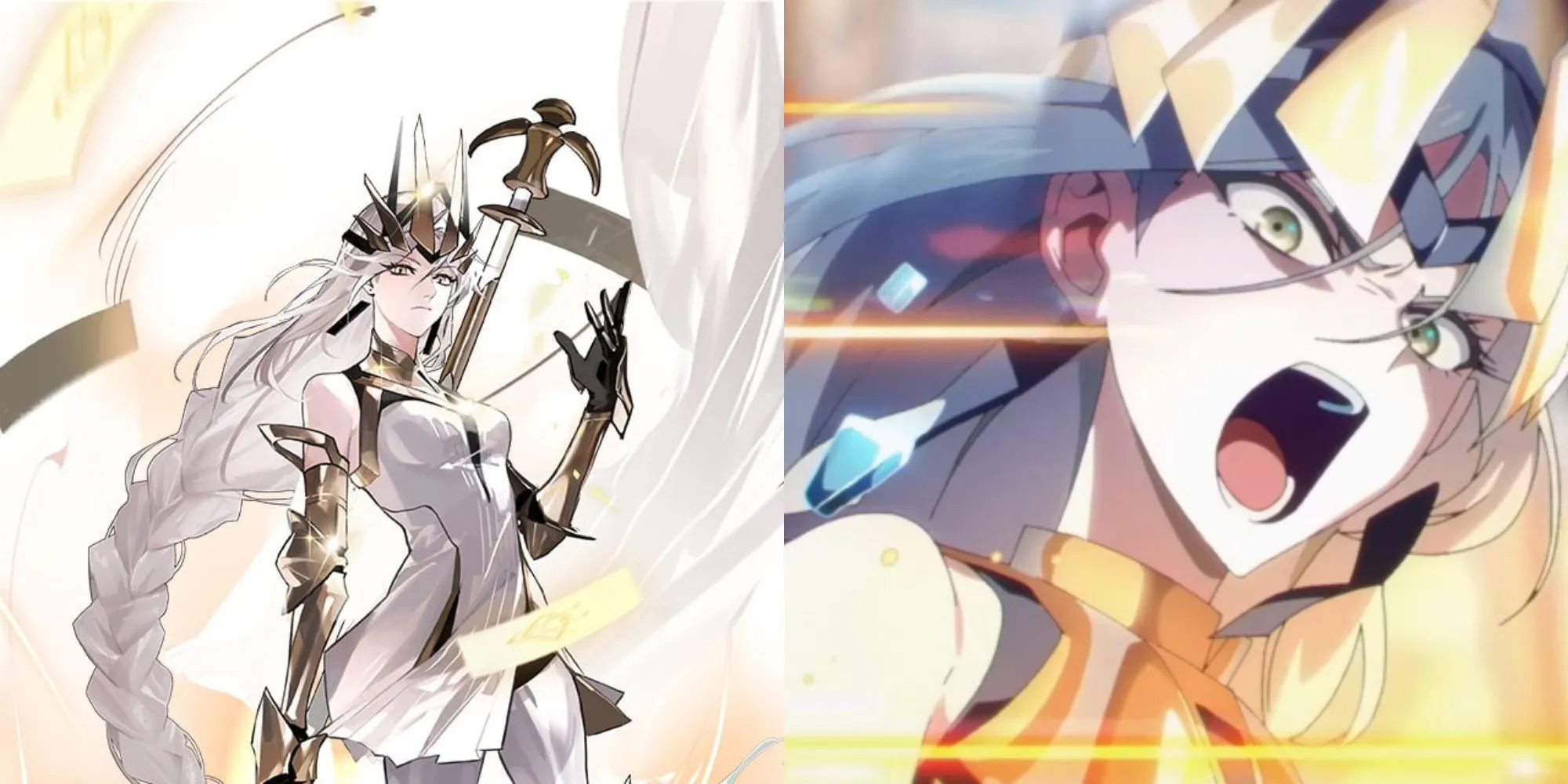 Queen, nữ anh hùng xếp hạng 2 trong To Be Hero X trong bộ giáp vàng lộng lẫy.