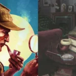 Sherlock Holmes đang suy luận với ống tẩu trong canon của Arthur Conan Doyle