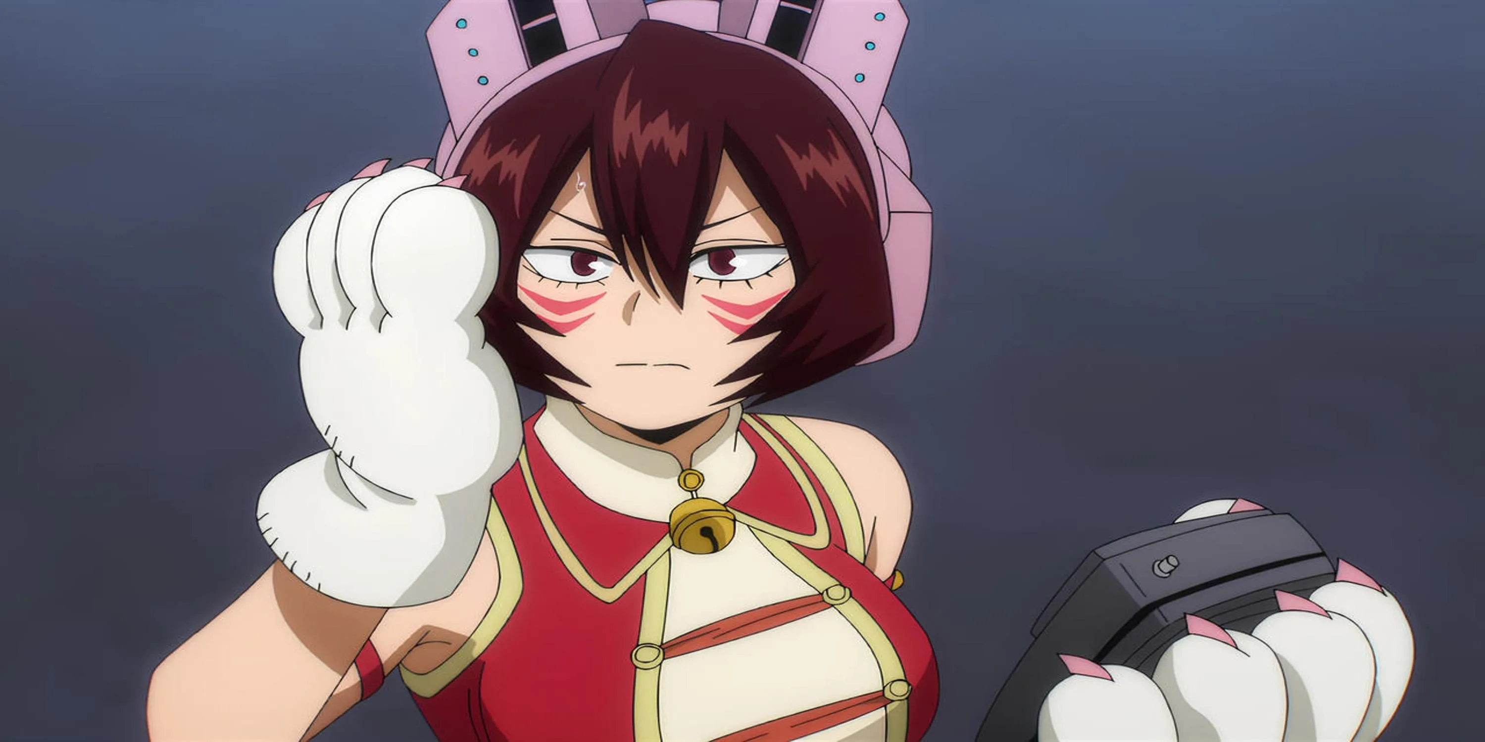Shino Sosaki, hay Mandalay, sử dụng Quirk Thần Giao Cách Cảm trong My Hero Academia