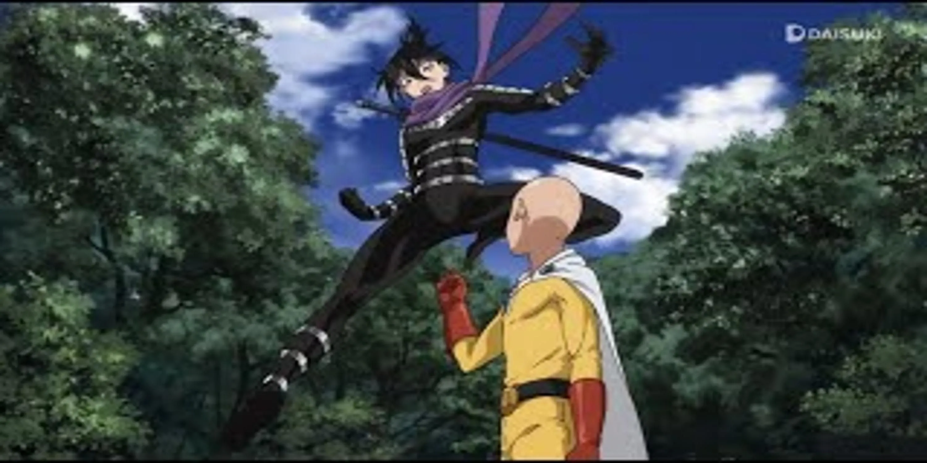 Speed-o'-Sound Sonic với biểu cảm đau đớn sau cú đấm nhục nhã từ Saitama trong One Punch Man