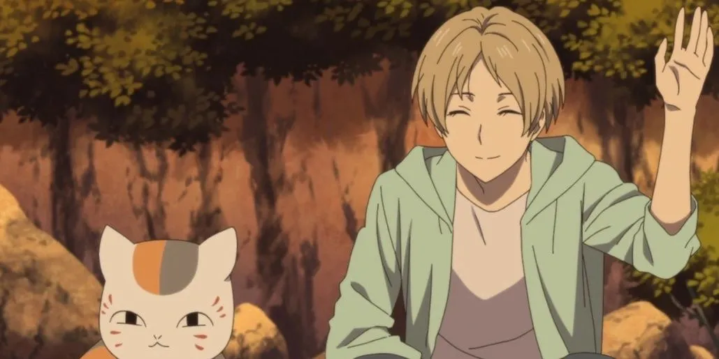Takashi Natsume và Nyanko-sensei (Madara) trong Natsume's Book of Friends