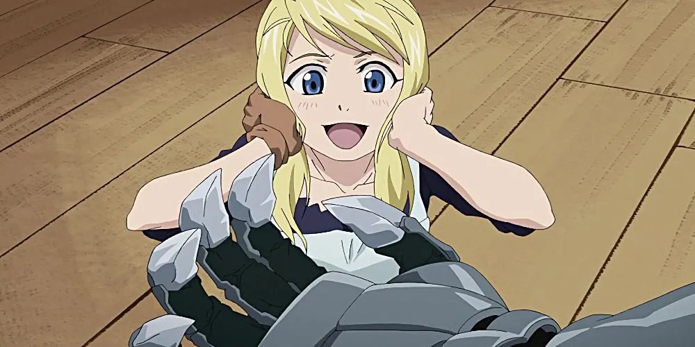 Thợ cơ khí Winry Rockbell từ anime Fullmetal Alchemist Brotherhood