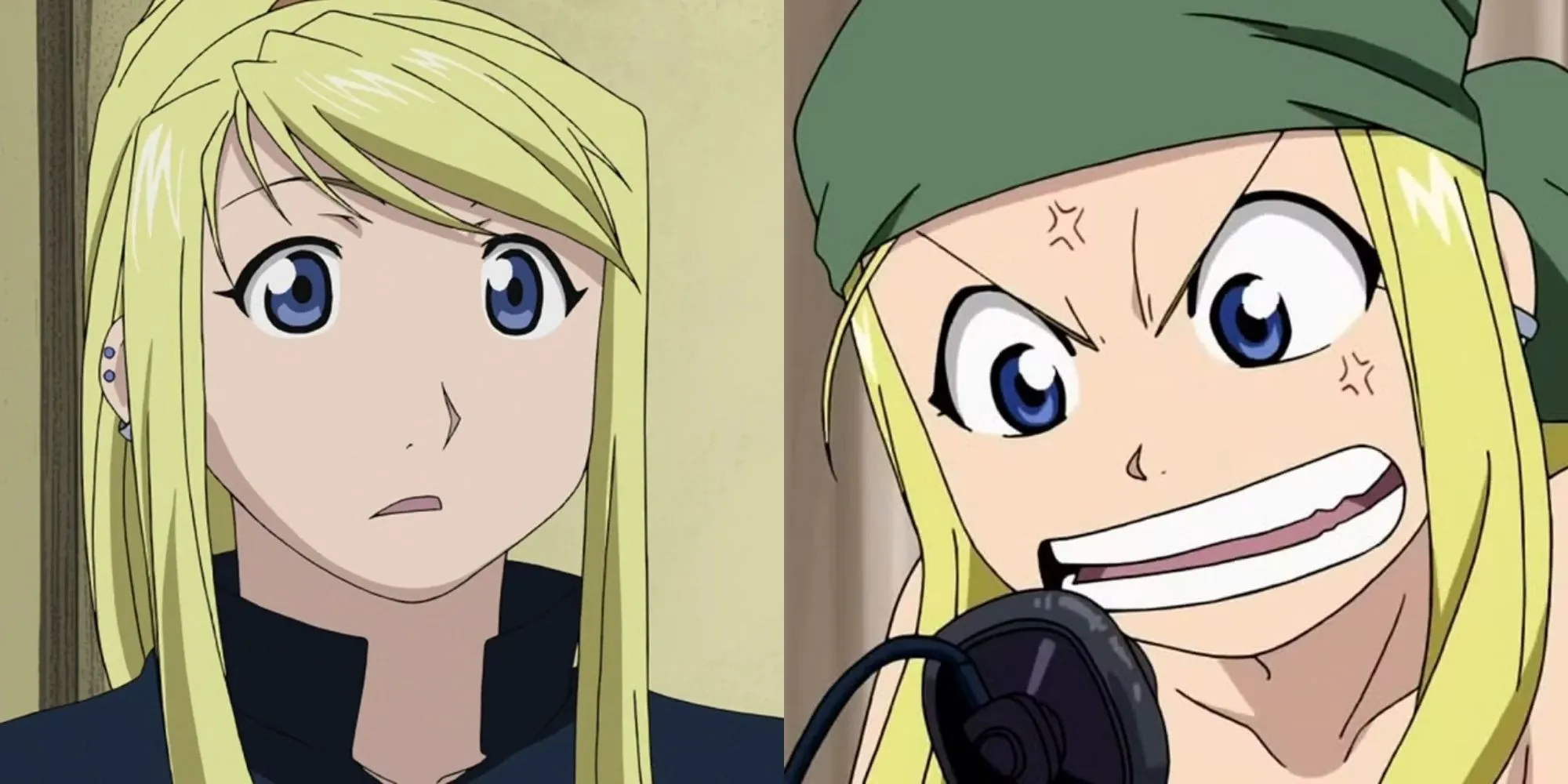 Winry Rockbell với chiếc cờ lê đặc trưng, biểu tượng cho kỹ năng cơ khí và cá tính mạnh mẽ
